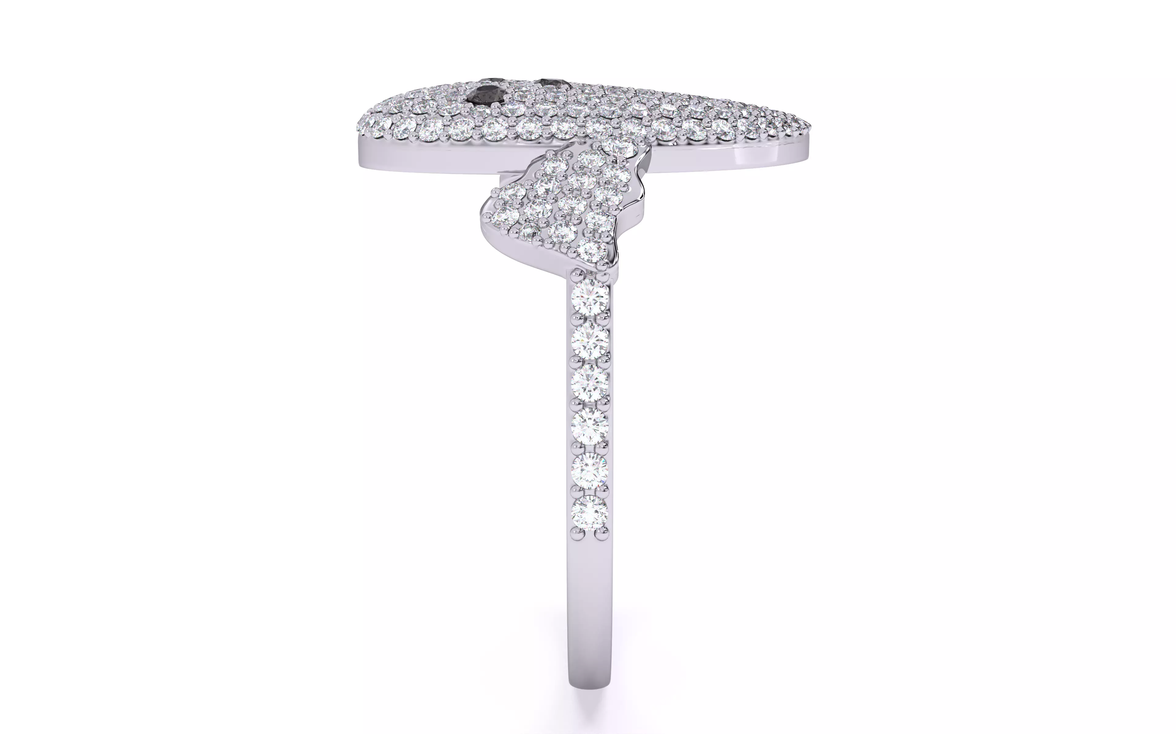 Halloween Ghost Spooky Ring 3dm stl renders details 3D print model_12