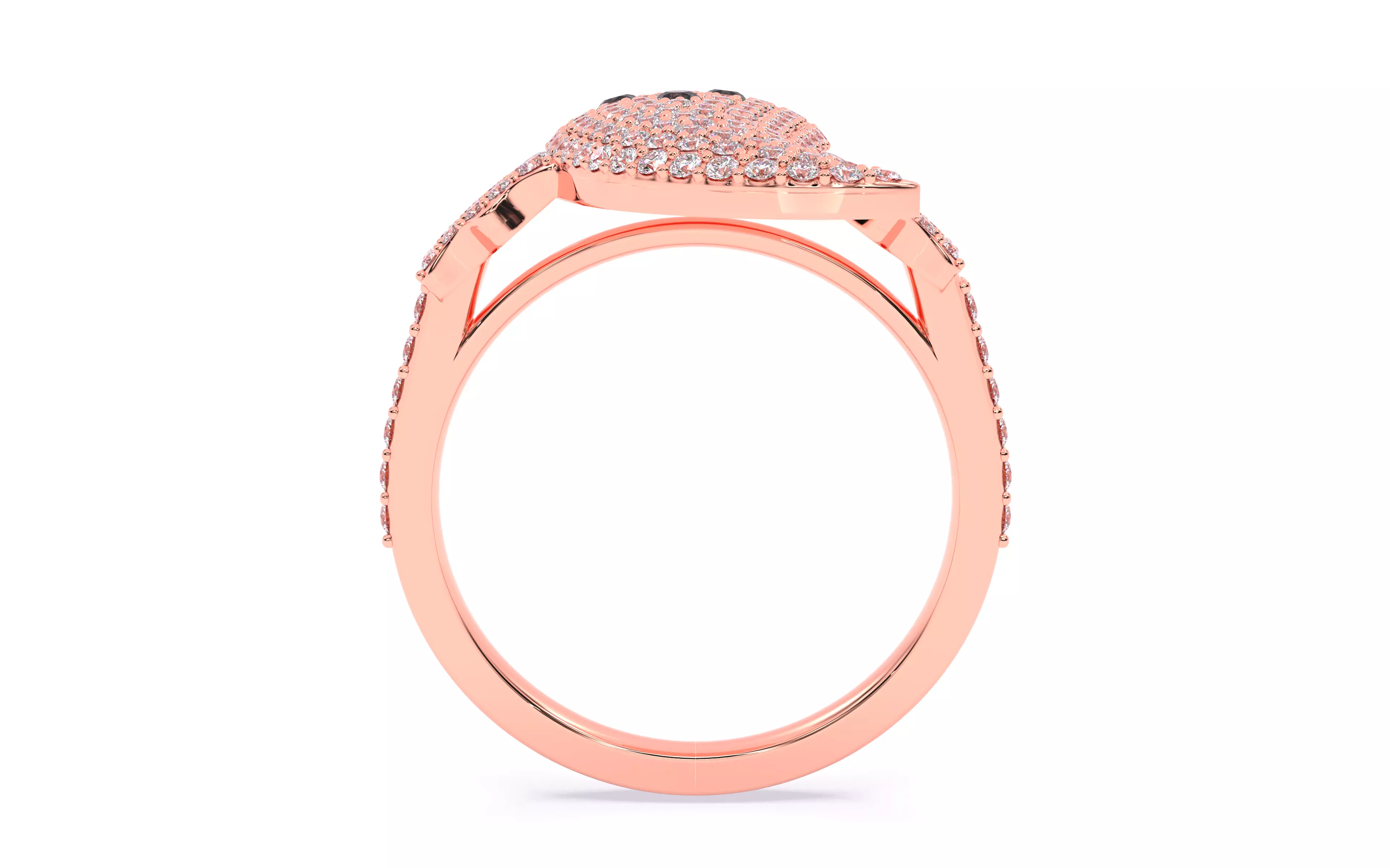 Halloween Ghost Spooky Ring 3dm stl renders details 3D print model_18