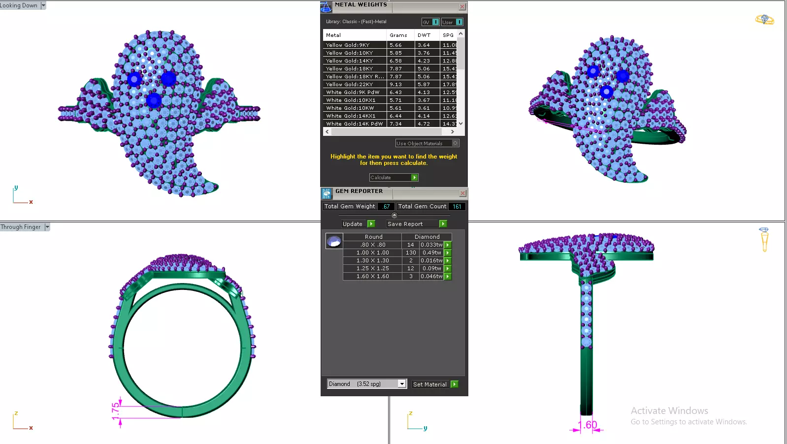 Halloween Ghost Spooky Ring 3dm stl renders details 3D print model_10