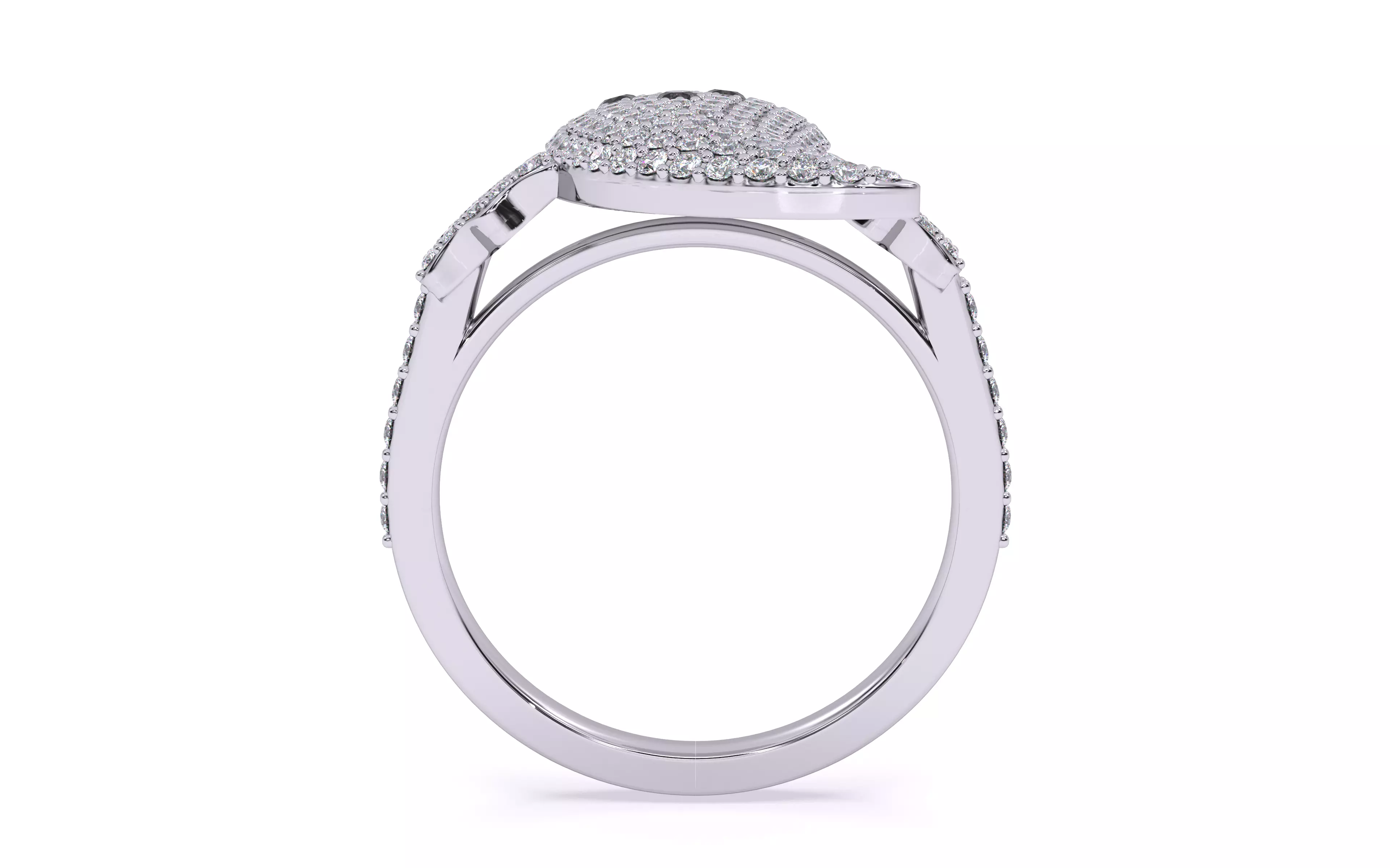 Halloween Ghost Spooky Ring 3dm stl renders details 3D print model_19