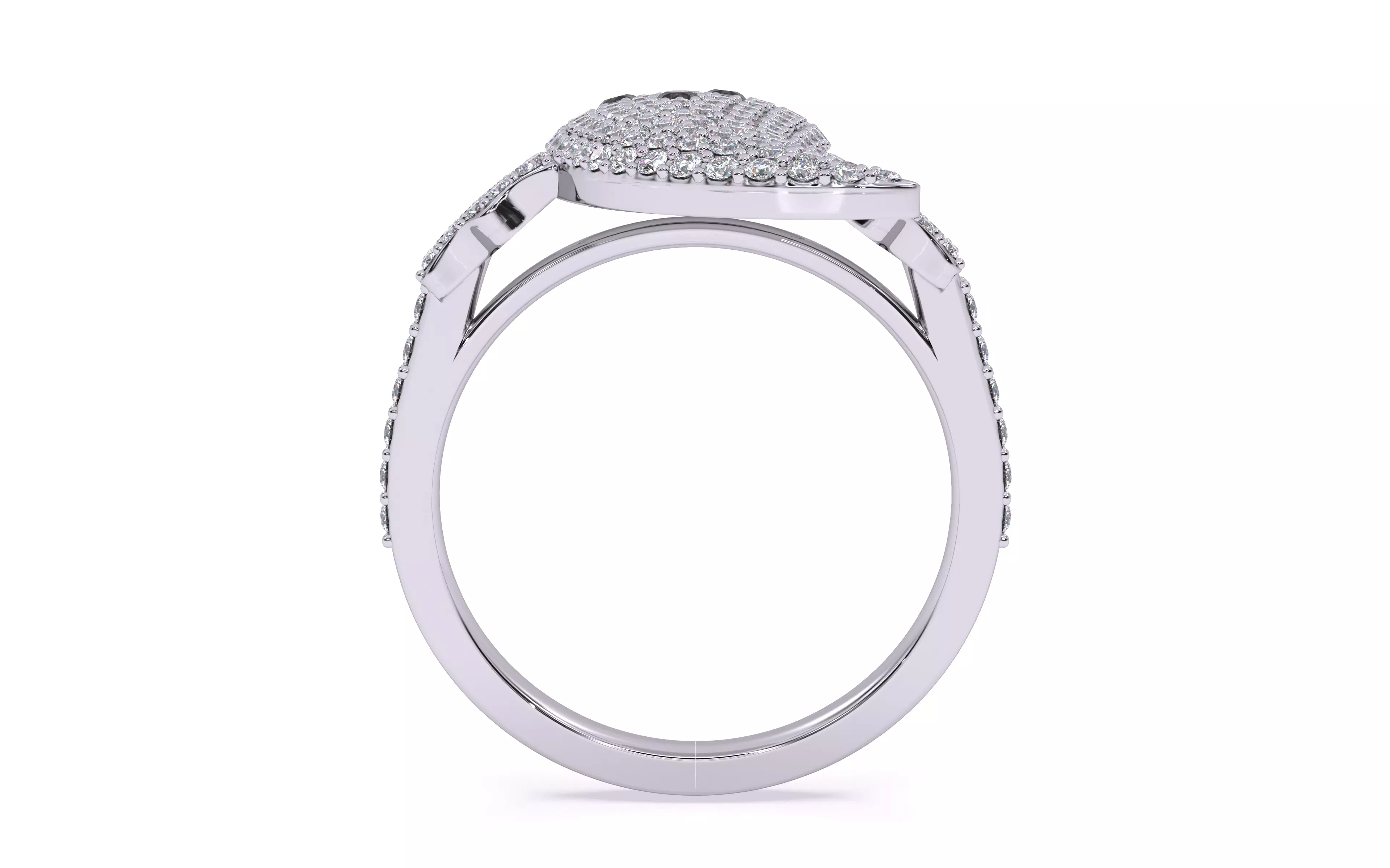 Halloween Ghost Spooky Ring 3dm stl renders details 3D print model_20