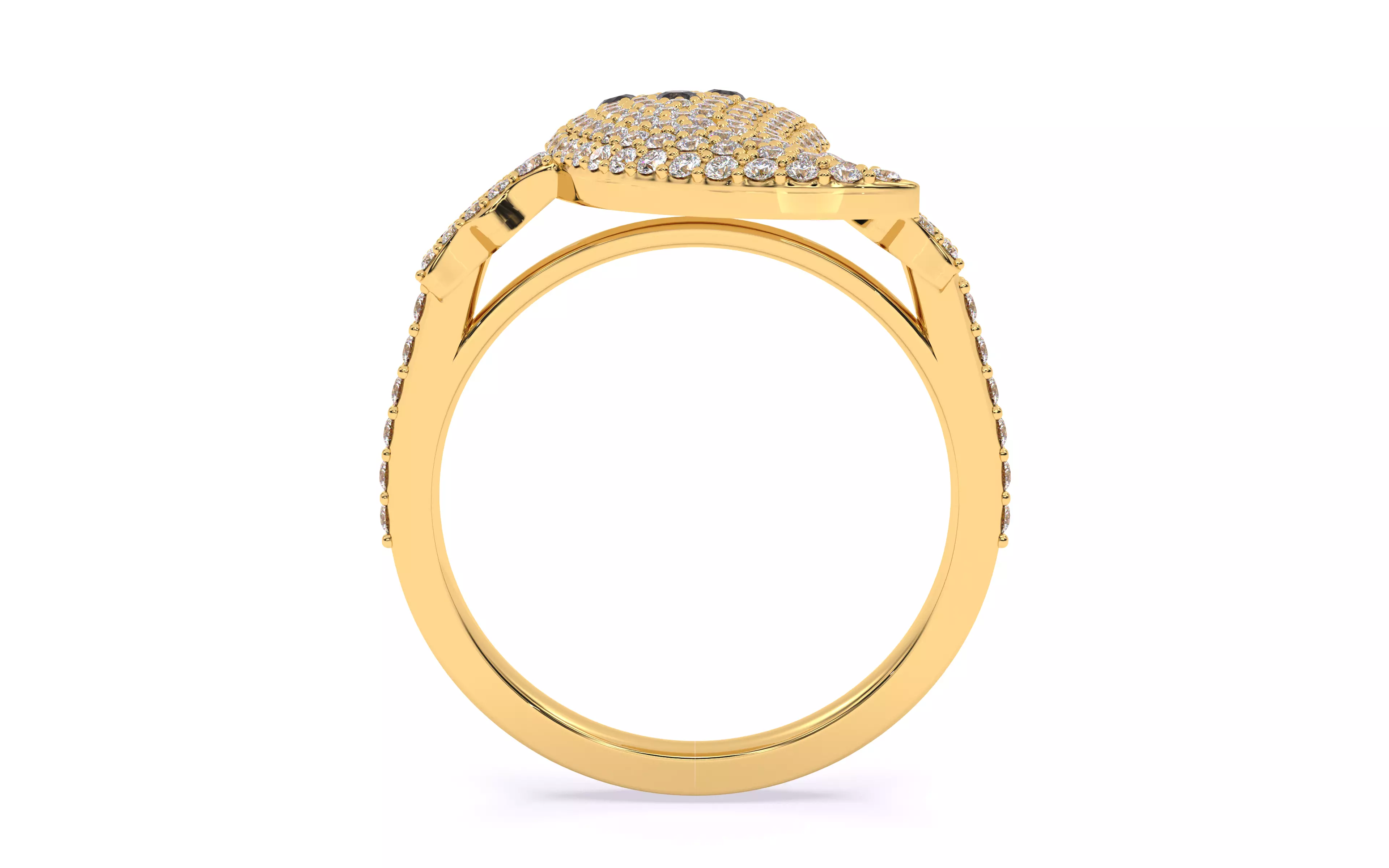 Halloween Ghost Spooky Ring 3dm stl renders details 3D print model_21