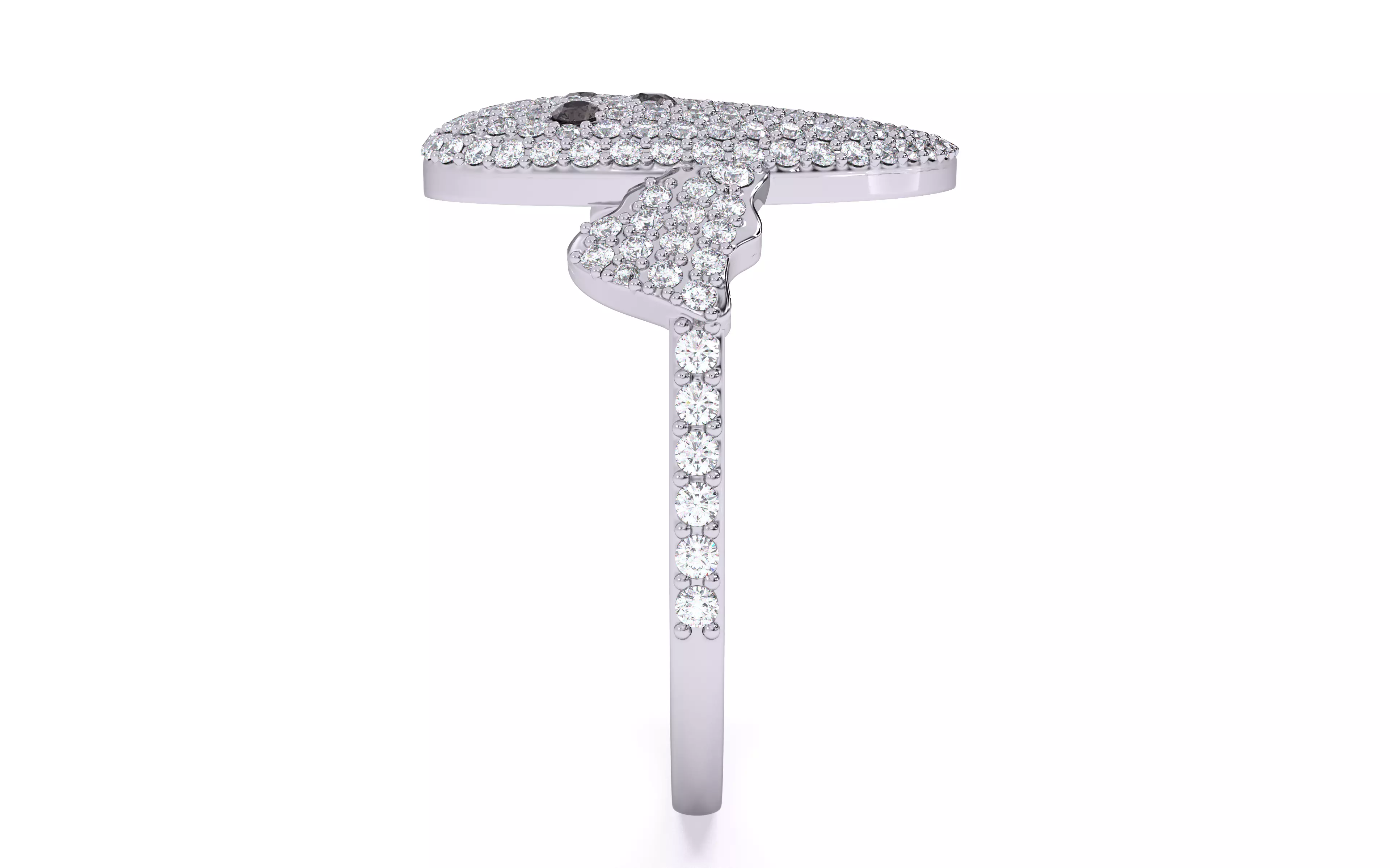 Halloween Ghost Spooky Ring 3dm stl renders details 3D print model_22