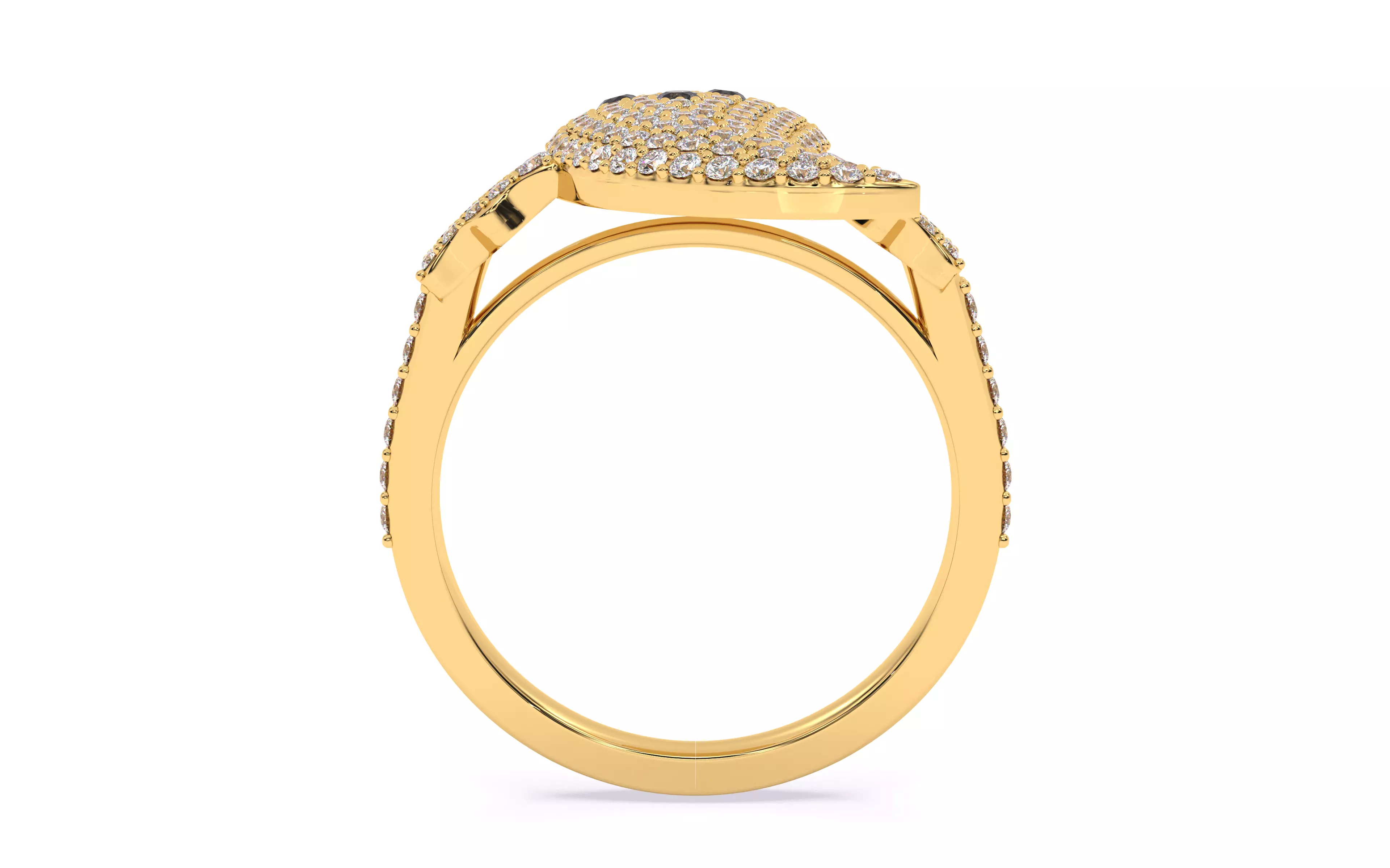 Halloween Ghost Spooky Ring 3dm stl renders details 3D print model_23