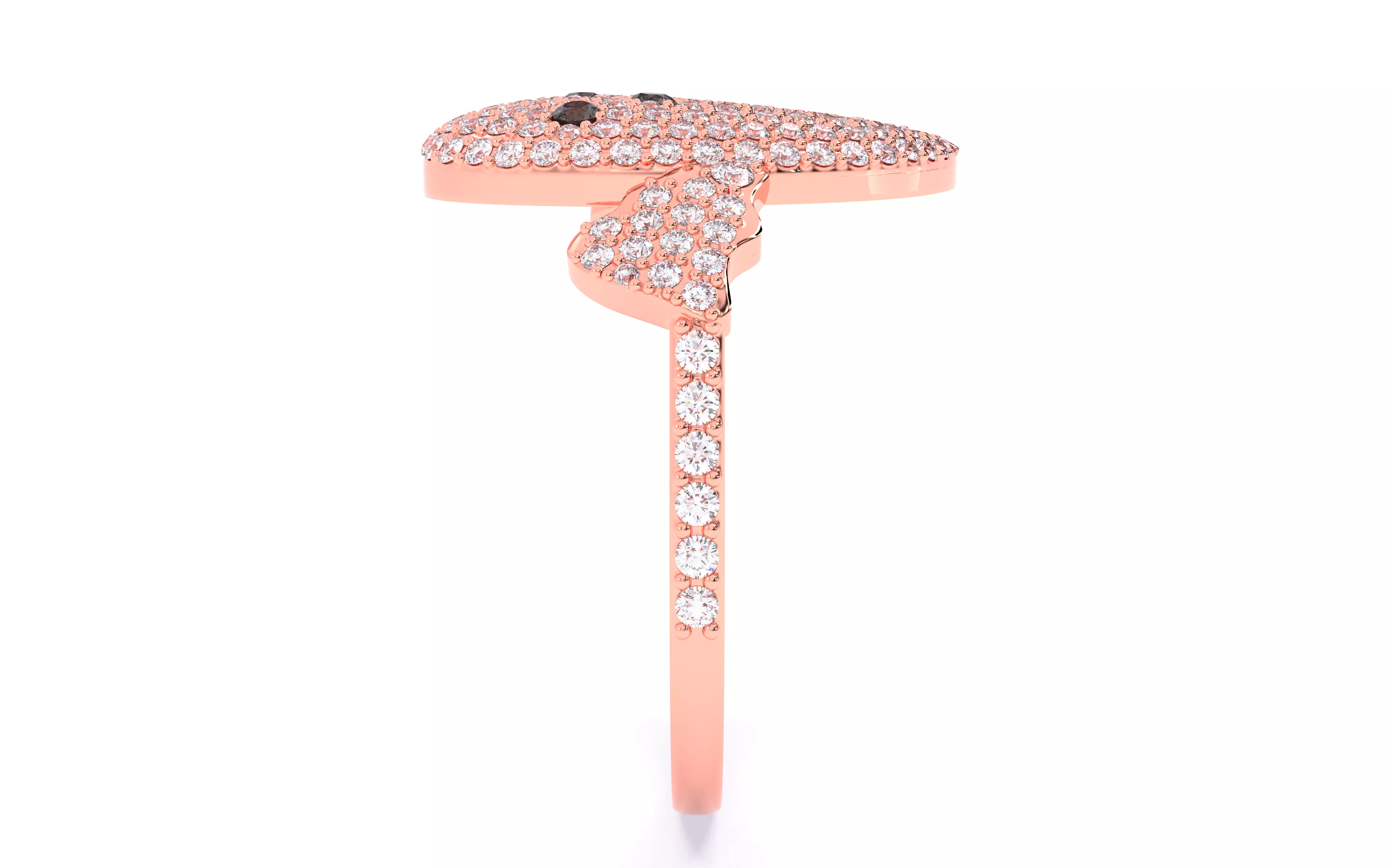 Halloween Ghost Spooky Ring 3dm stl renders details 3D print model_26