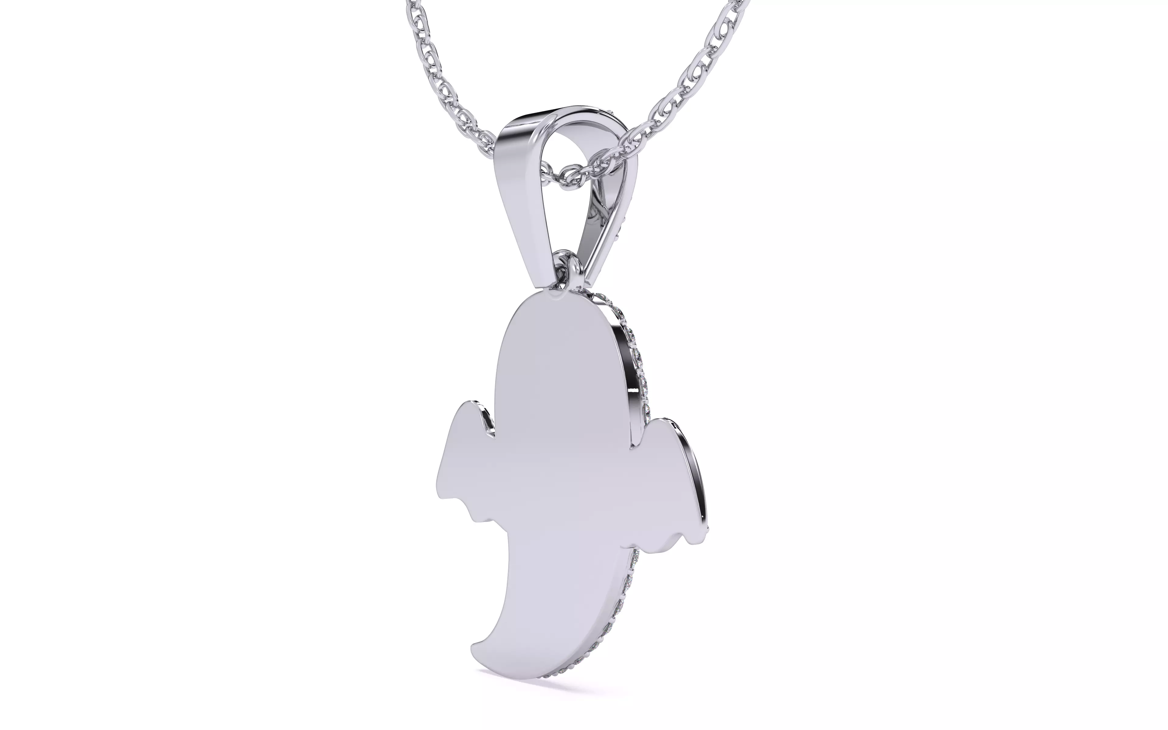 Halloween Ghost Spooky Pendant 3dm stl renders details 3D print model_14