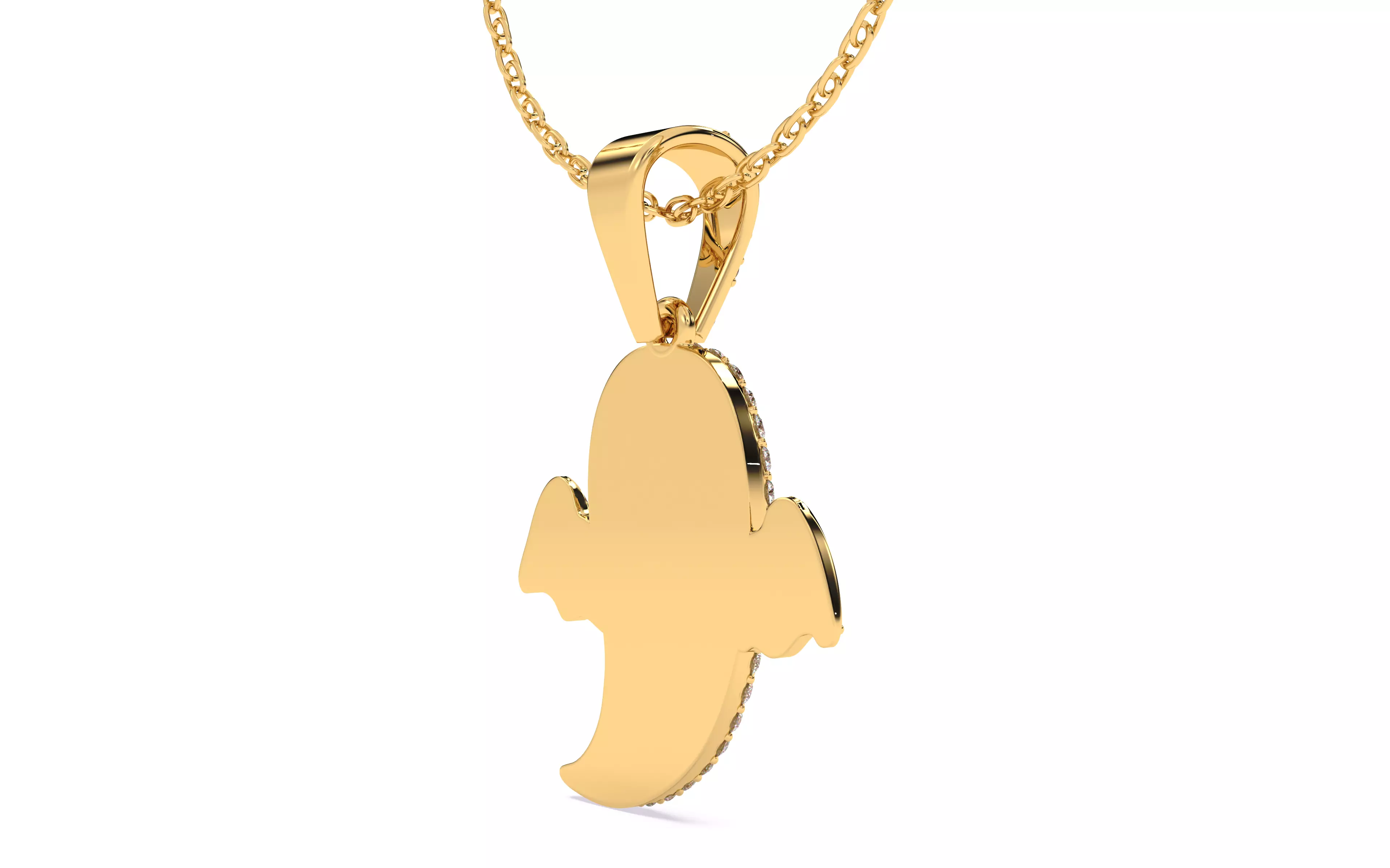 Halloween Ghost Spooky Pendant 3dm stl renders details 3D print model_13