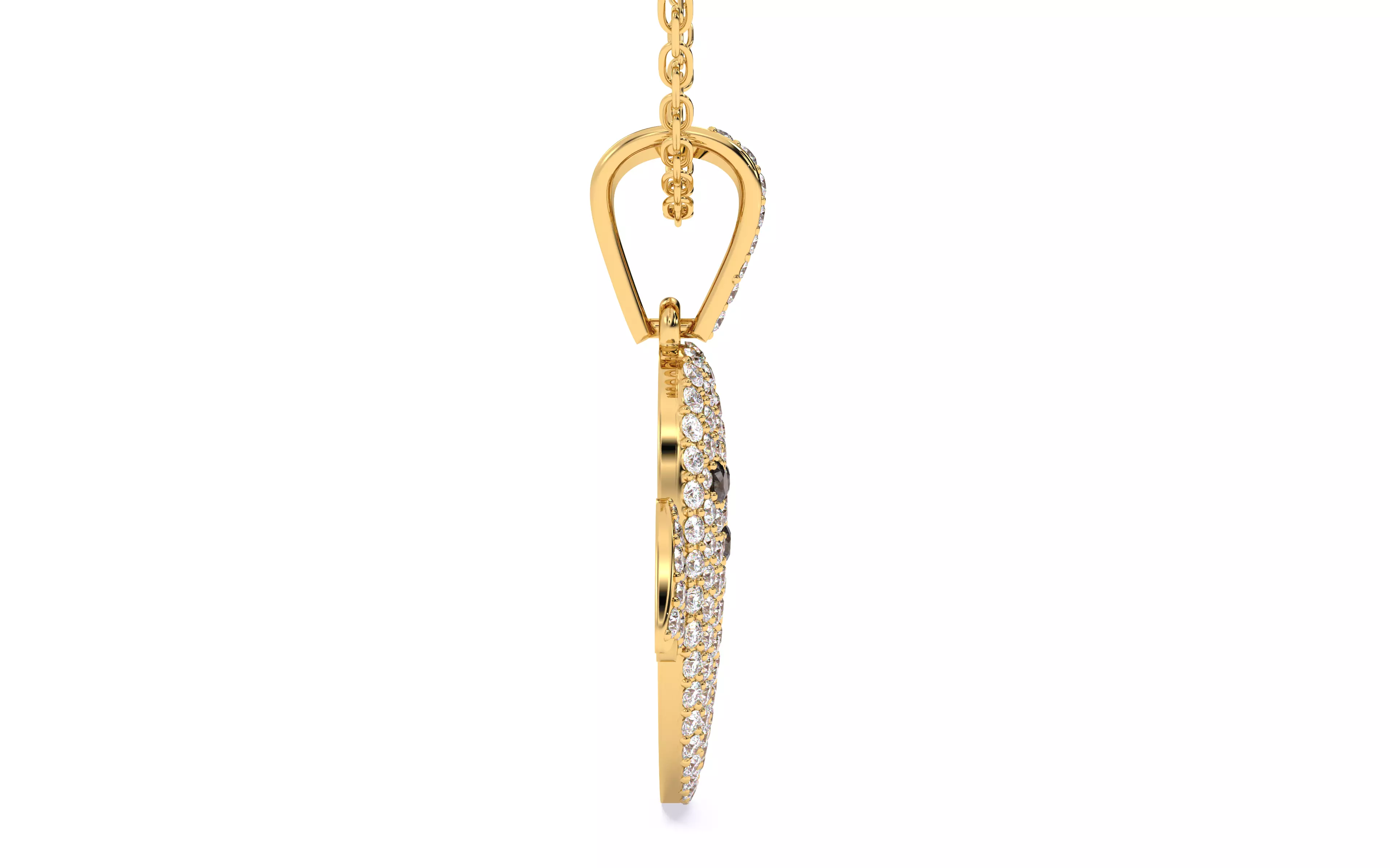 Halloween Ghost Spooky Pendant 3dm stl renders details 3D print model_10