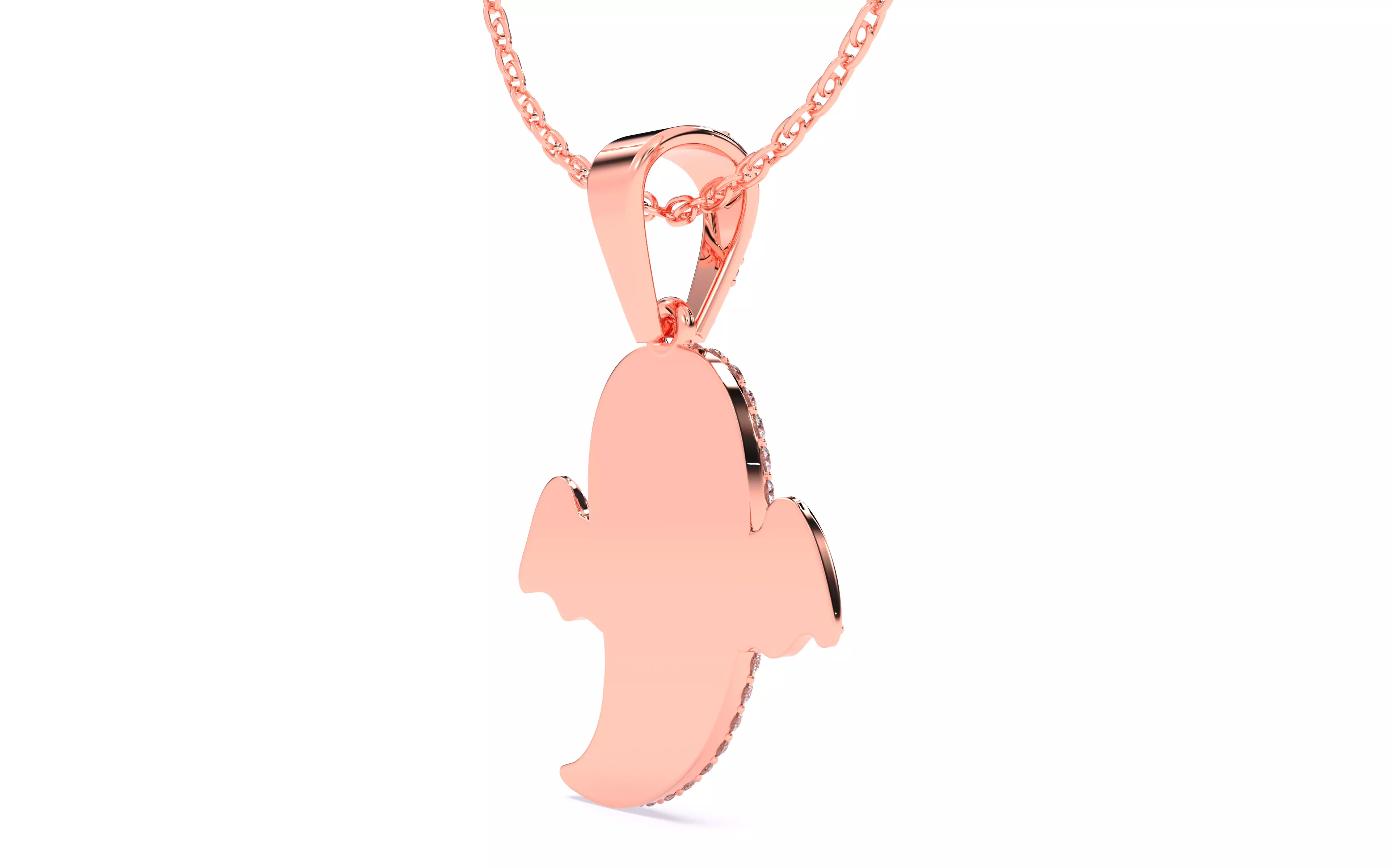 Halloween Ghost Spooky Pendant 3dm stl renders details 3D print model_16