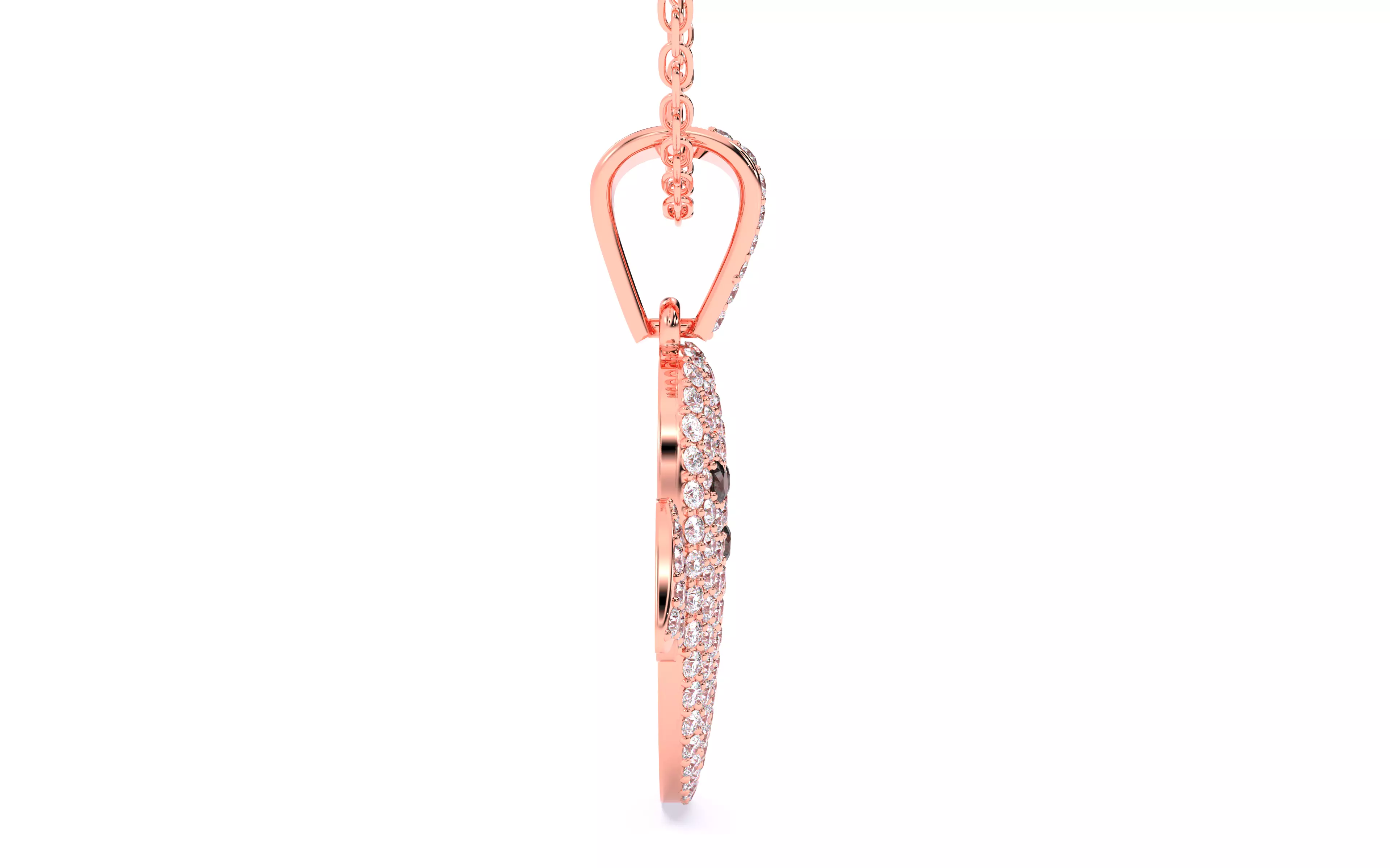 Halloween Ghost Spooky Pendant 3dm stl renders details 3D print model_5