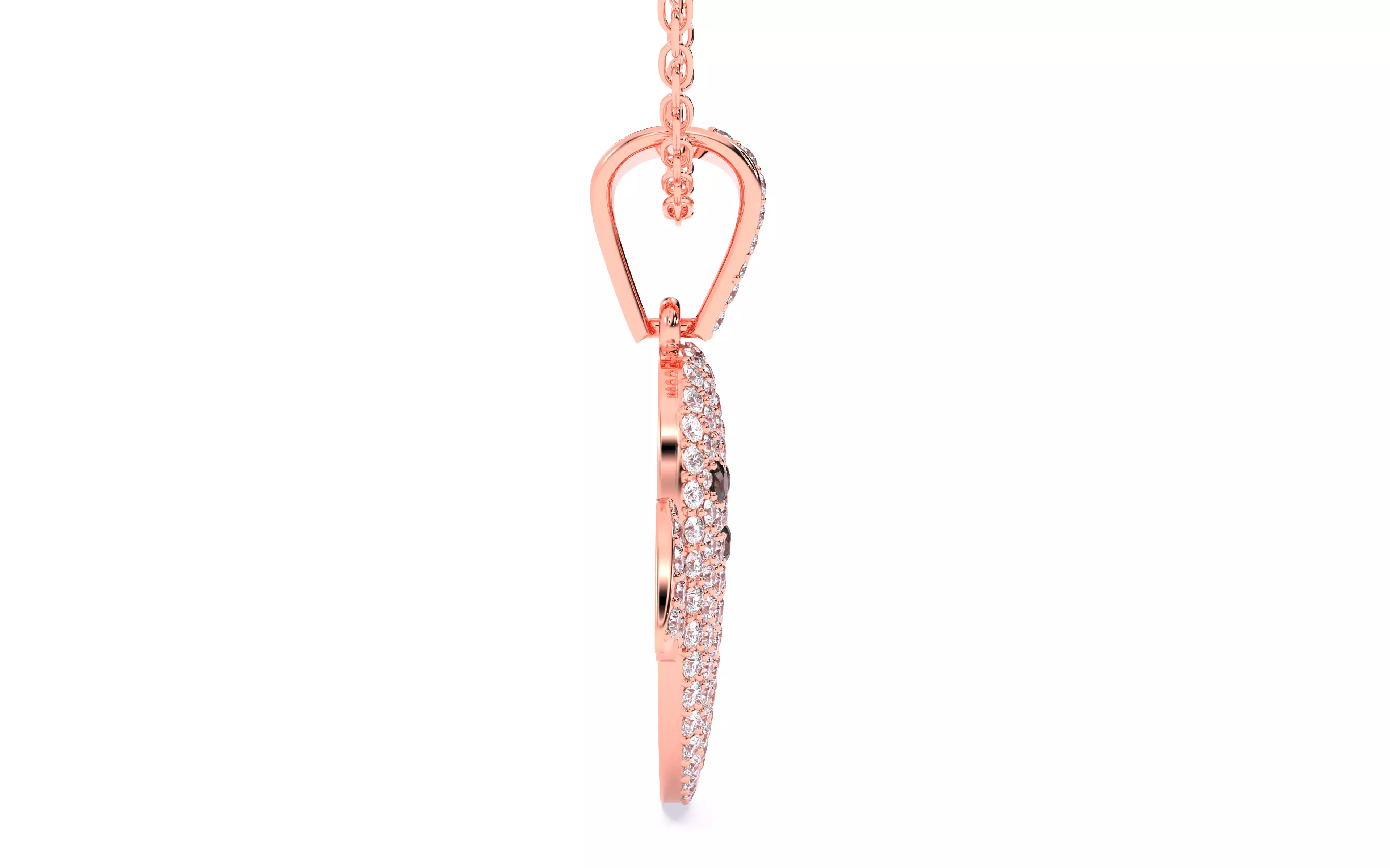 Halloween Ghost Spooky Pendant 3dm stl renders details 3D print model_6