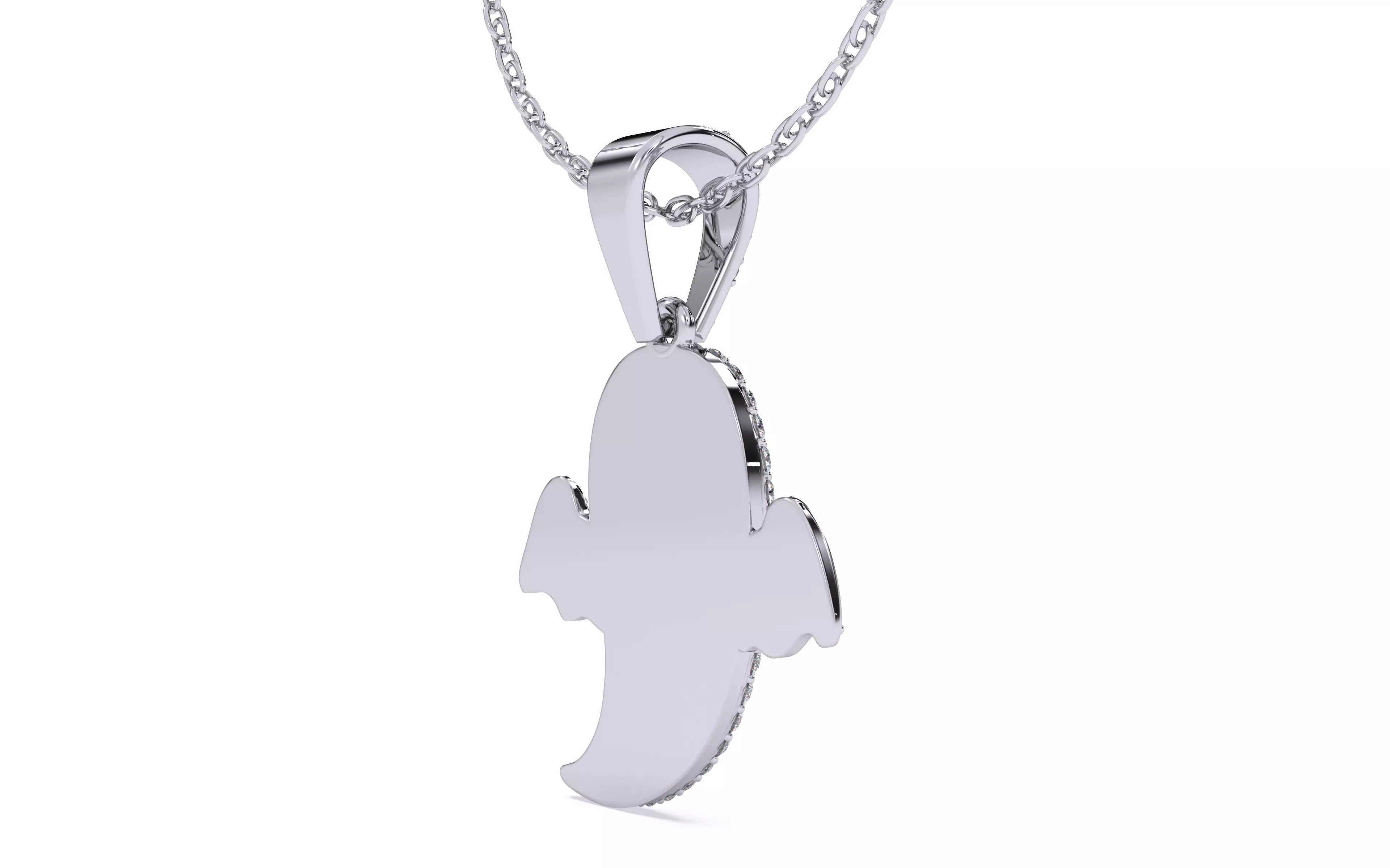 Halloween Ghost Spooky Pendant 3dm stl renders details 3D print model_15