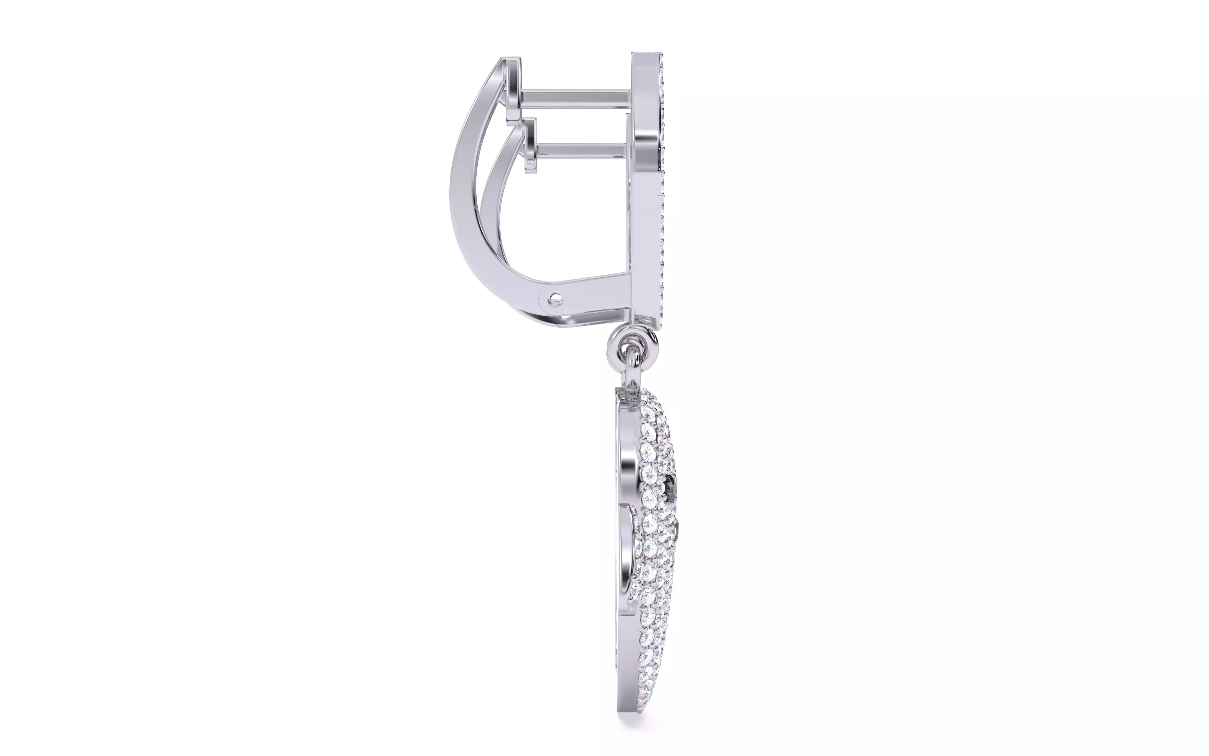 Halloween Ghost Spooky Earrings 3dm stl renders details 3D print model_15