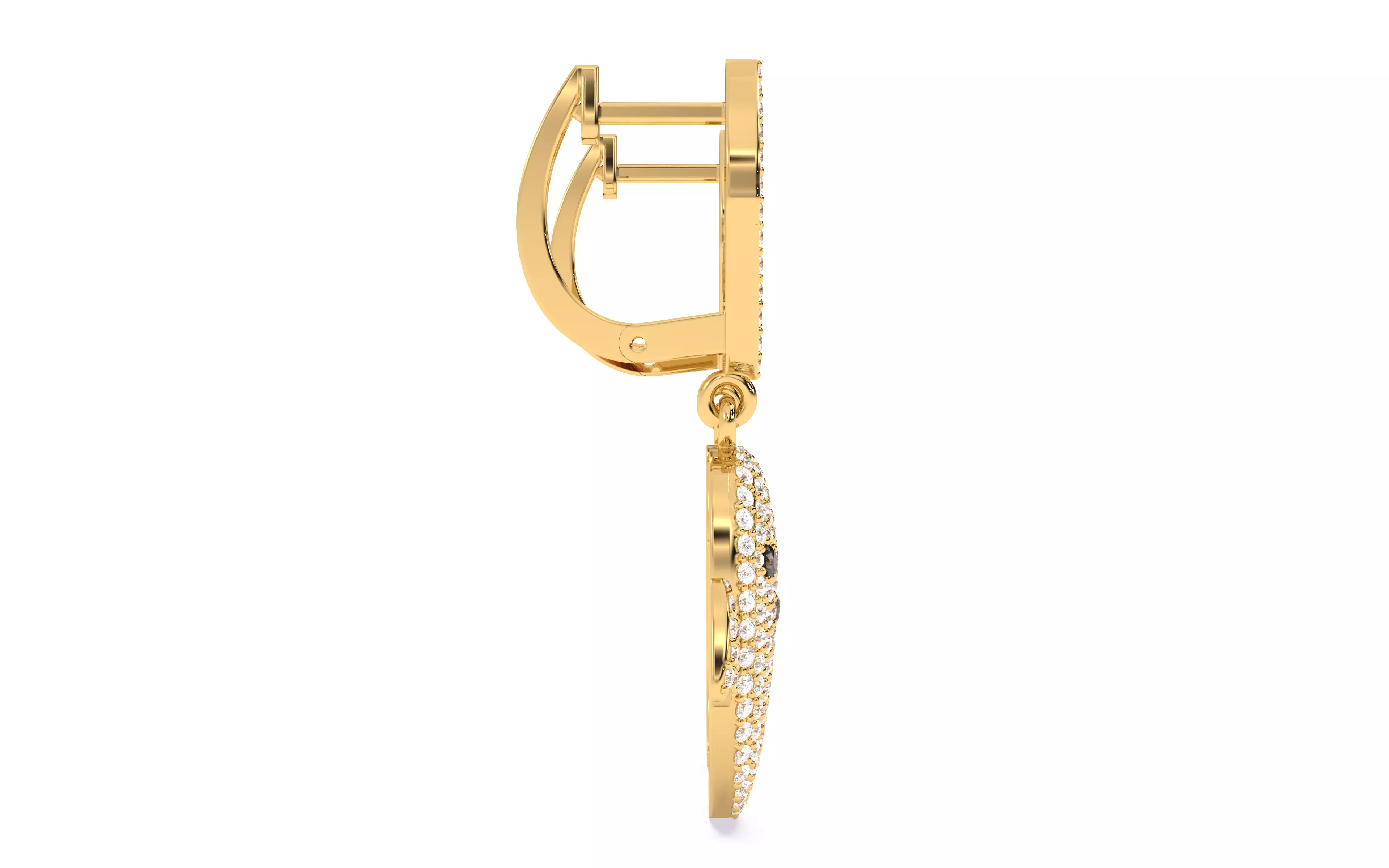 Halloween Ghost Spooky Earrings 3dm stl renders details 3D print model_13