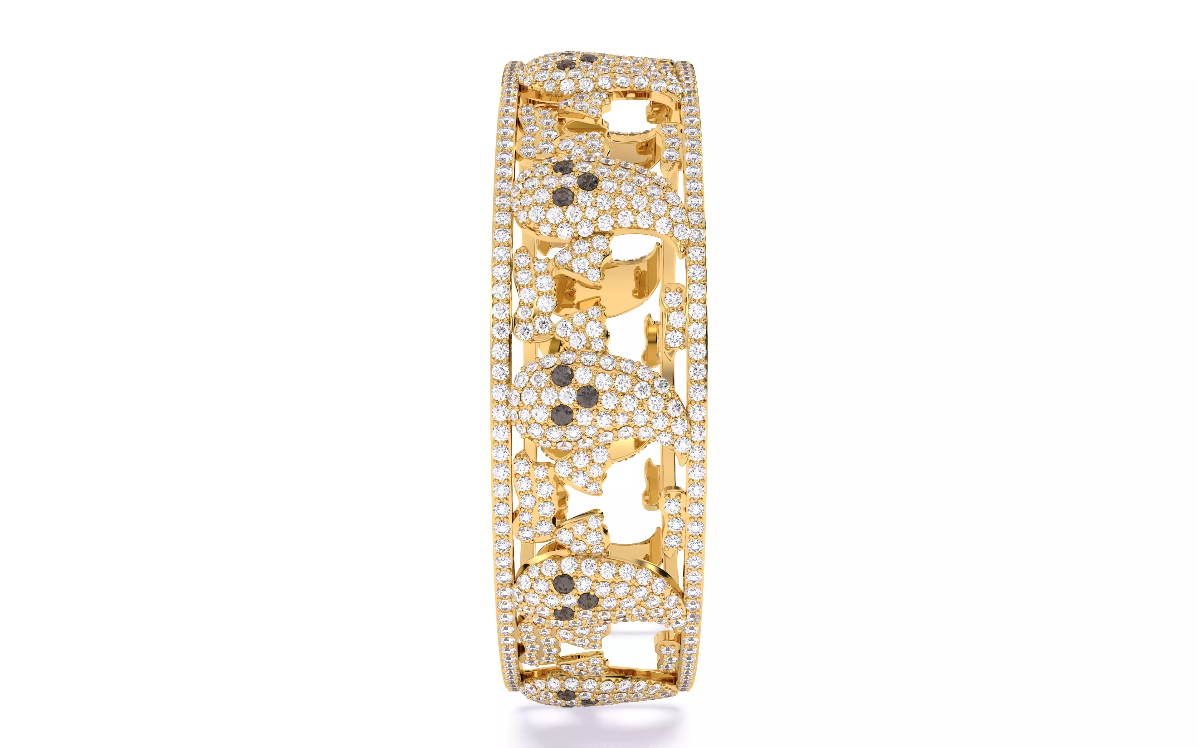 Halloween Ghost Spooky Bracelet 3dm stl renders details 3D print model_10