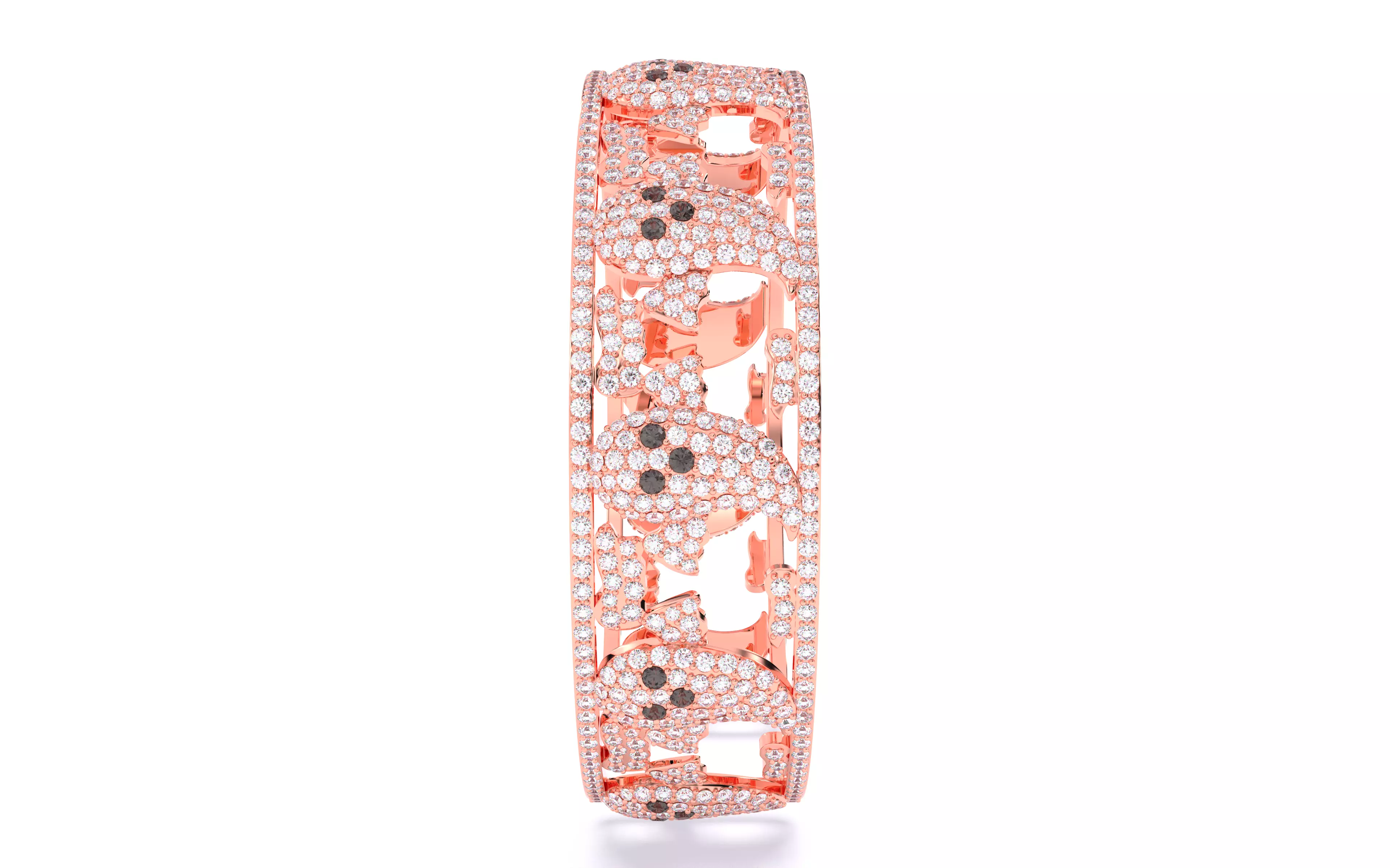 Halloween Ghost Spooky Bracelet 3dm stl renders details 3D print model_5