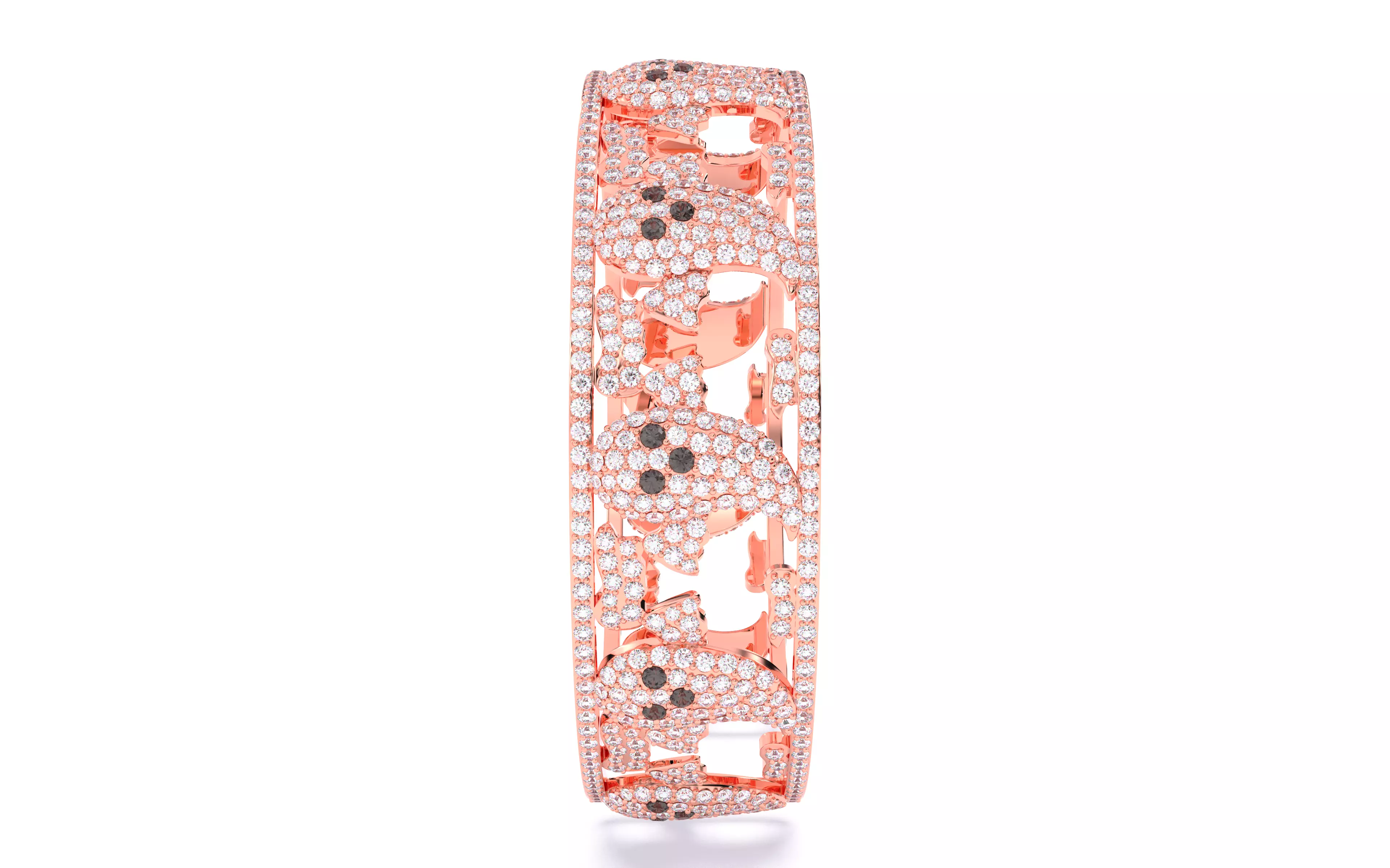 Halloween Ghost Spooky Bracelet 3dm stl renders details 3D print model_6