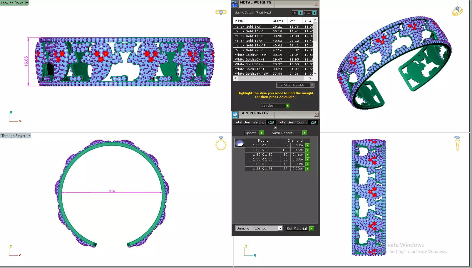 Halloween Ghost Spooky Bracelet 3dm stl renders details 3D print model_24