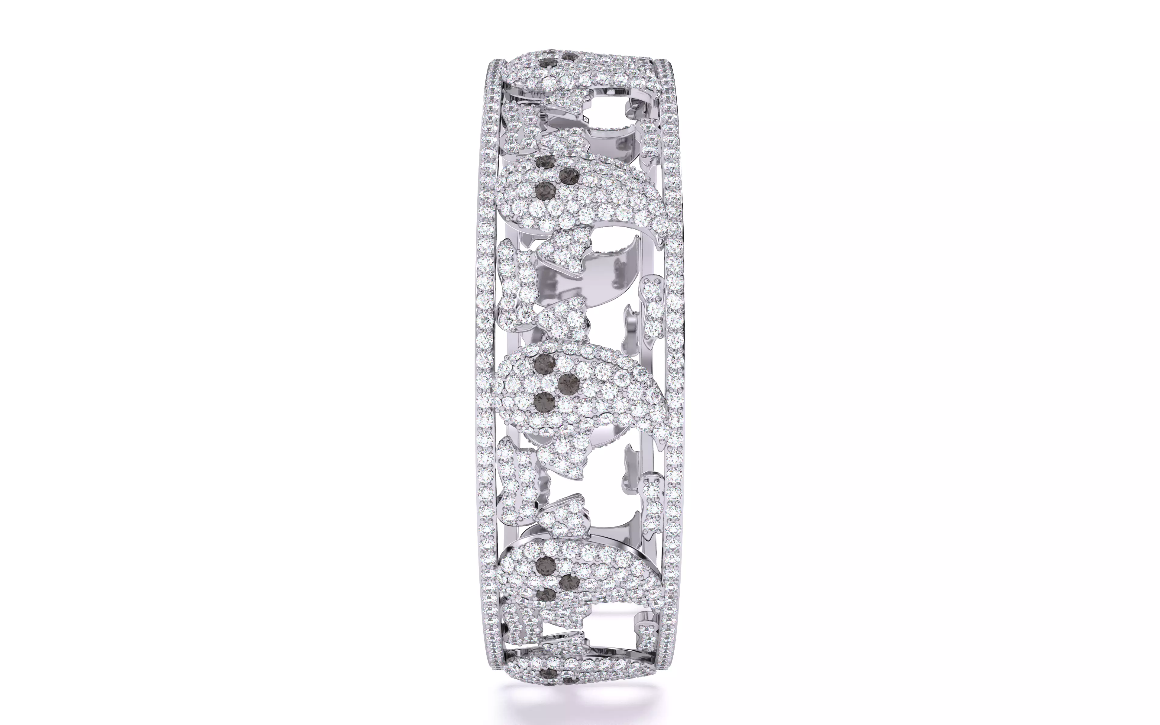 Halloween Ghost Spooky Bracelet 3dm stl renders details 3D print model_8