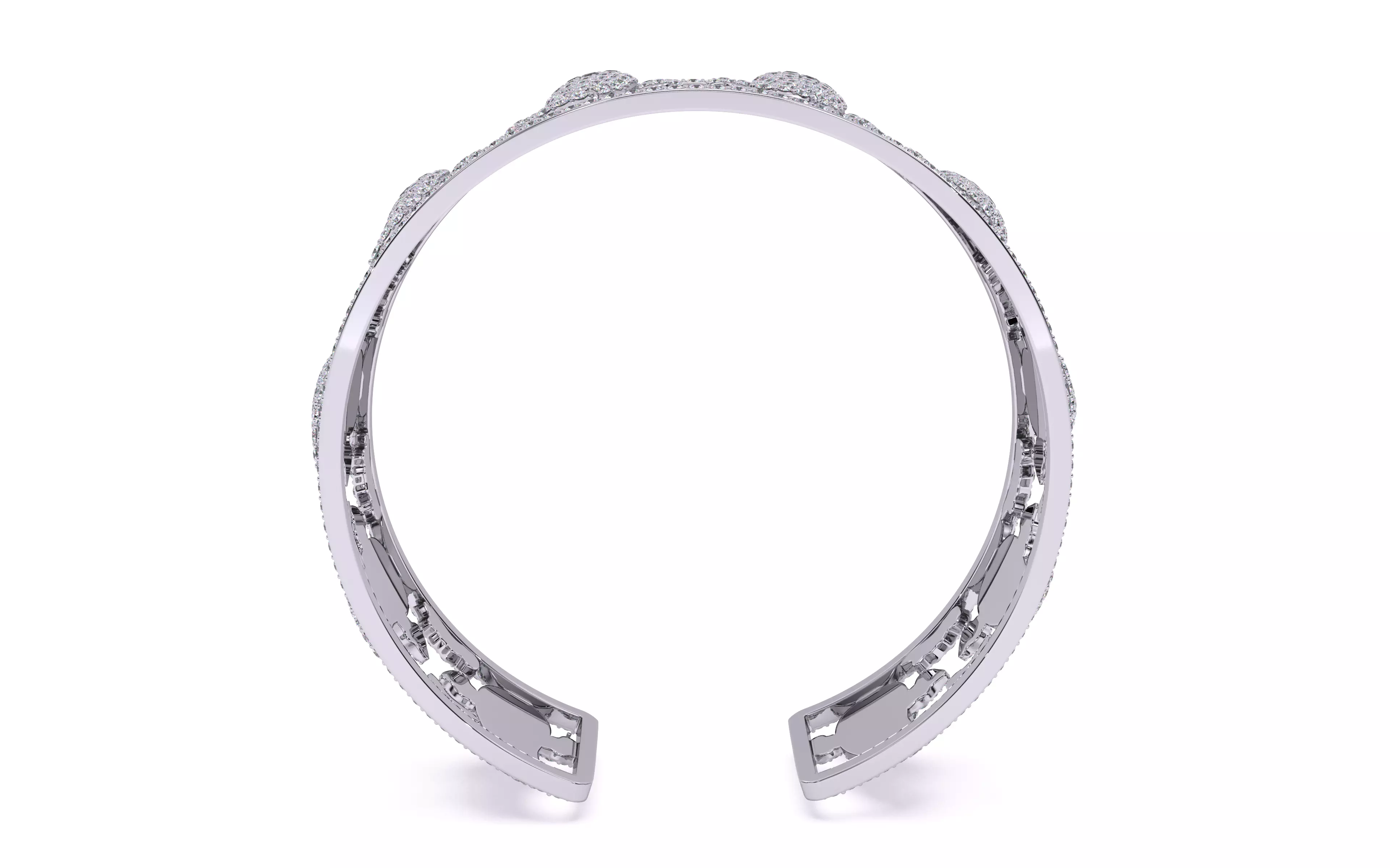 Halloween Ghost Spooky Bracelet 3dm stl renders details 3D print model_2