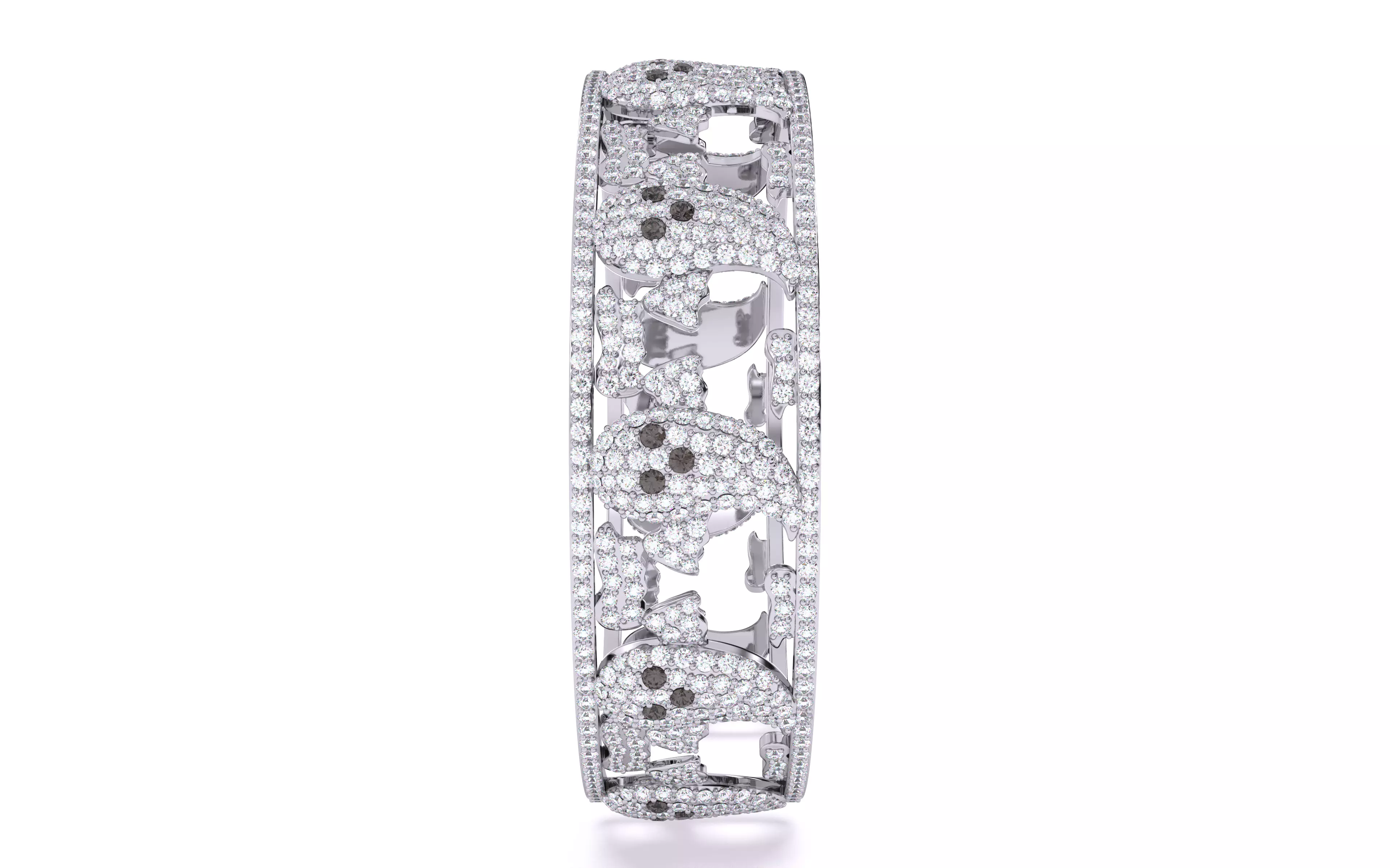 Halloween Ghost Spooky Bracelet 3dm stl renders details 3D print model_7