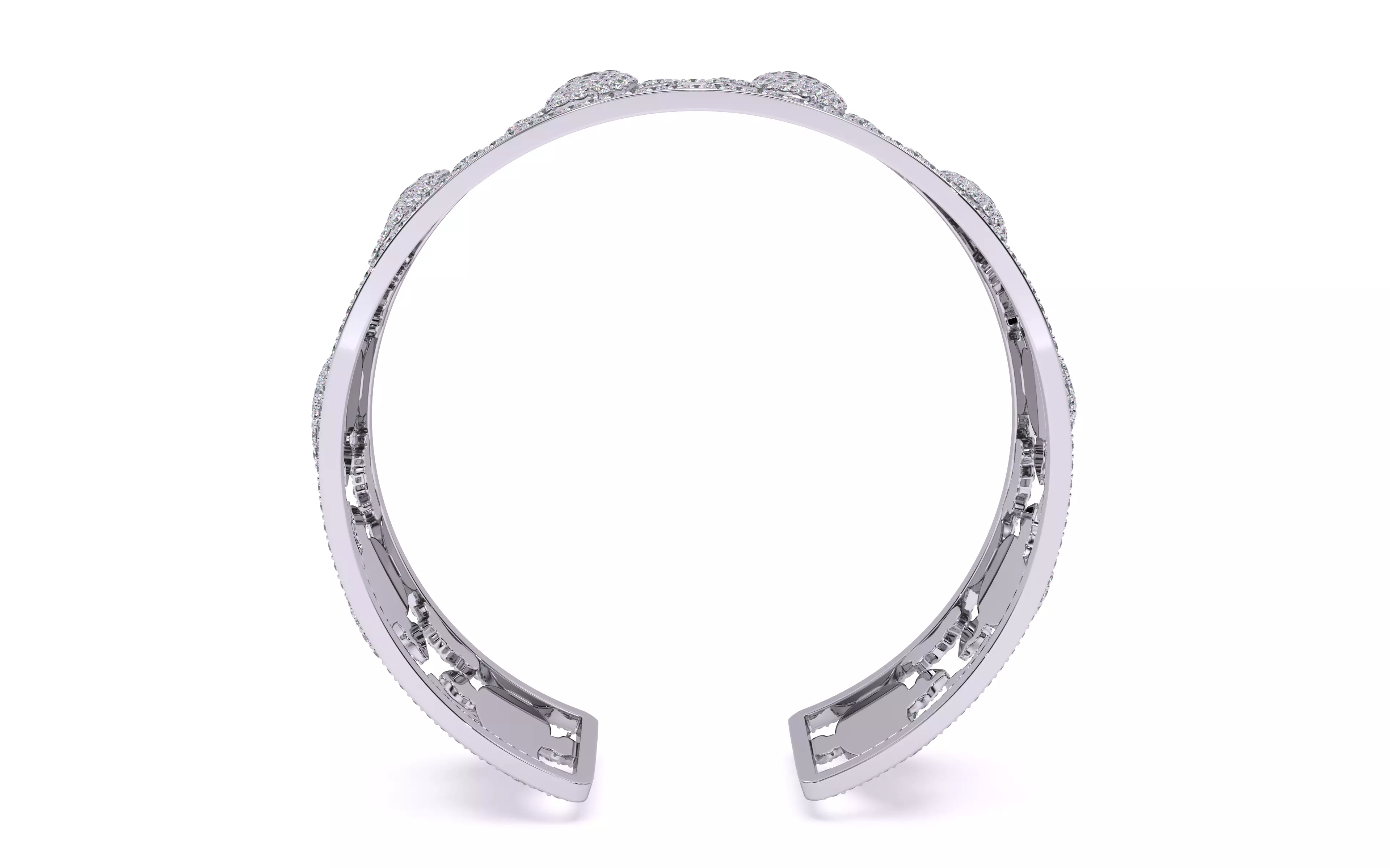 Halloween Ghost Spooky Bracelet 3dm stl renders details 3D print model_30