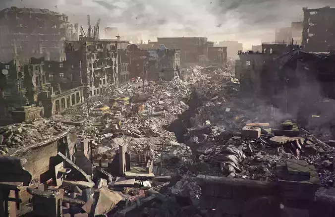 Archmodels vol 165 - high quality post apocalyptic models 3D model