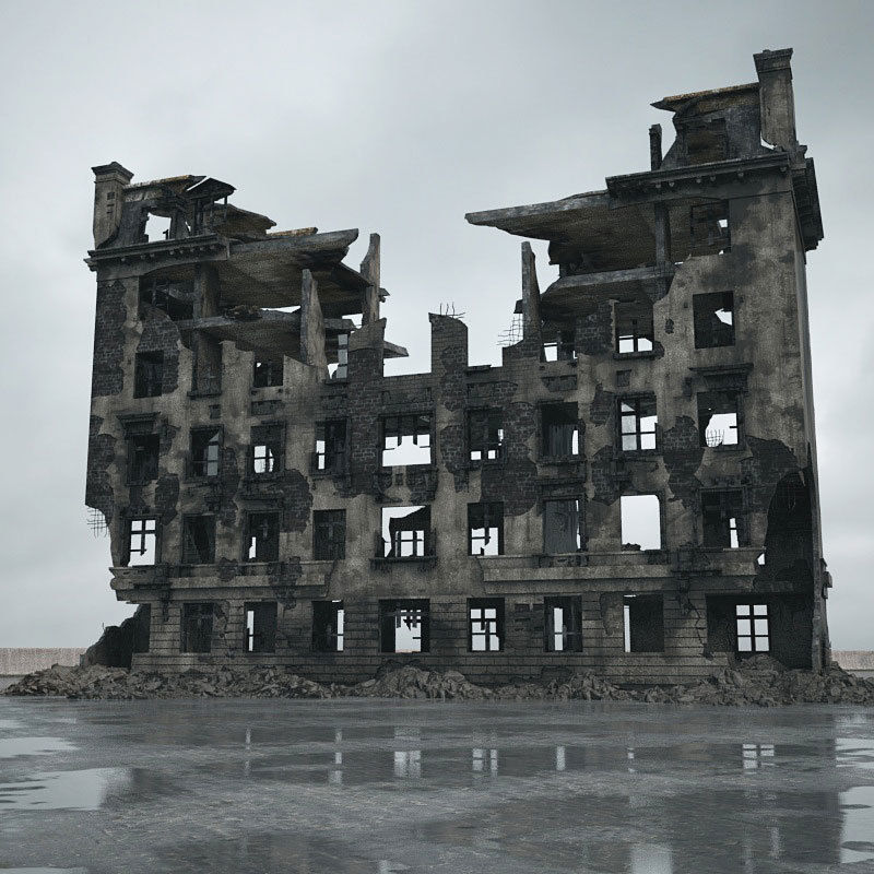 Archmodels vol 165 - high quality post apocalyptic models 3D model_49