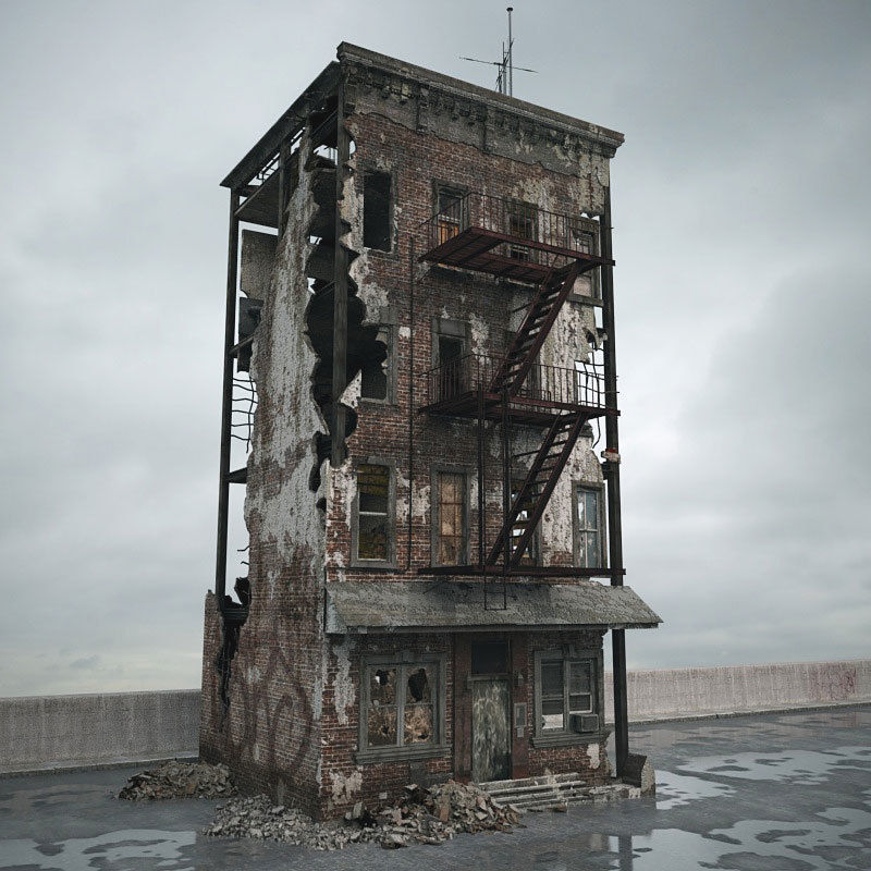 Archmodels vol 165 - high quality post apocalyptic models 3D model_53