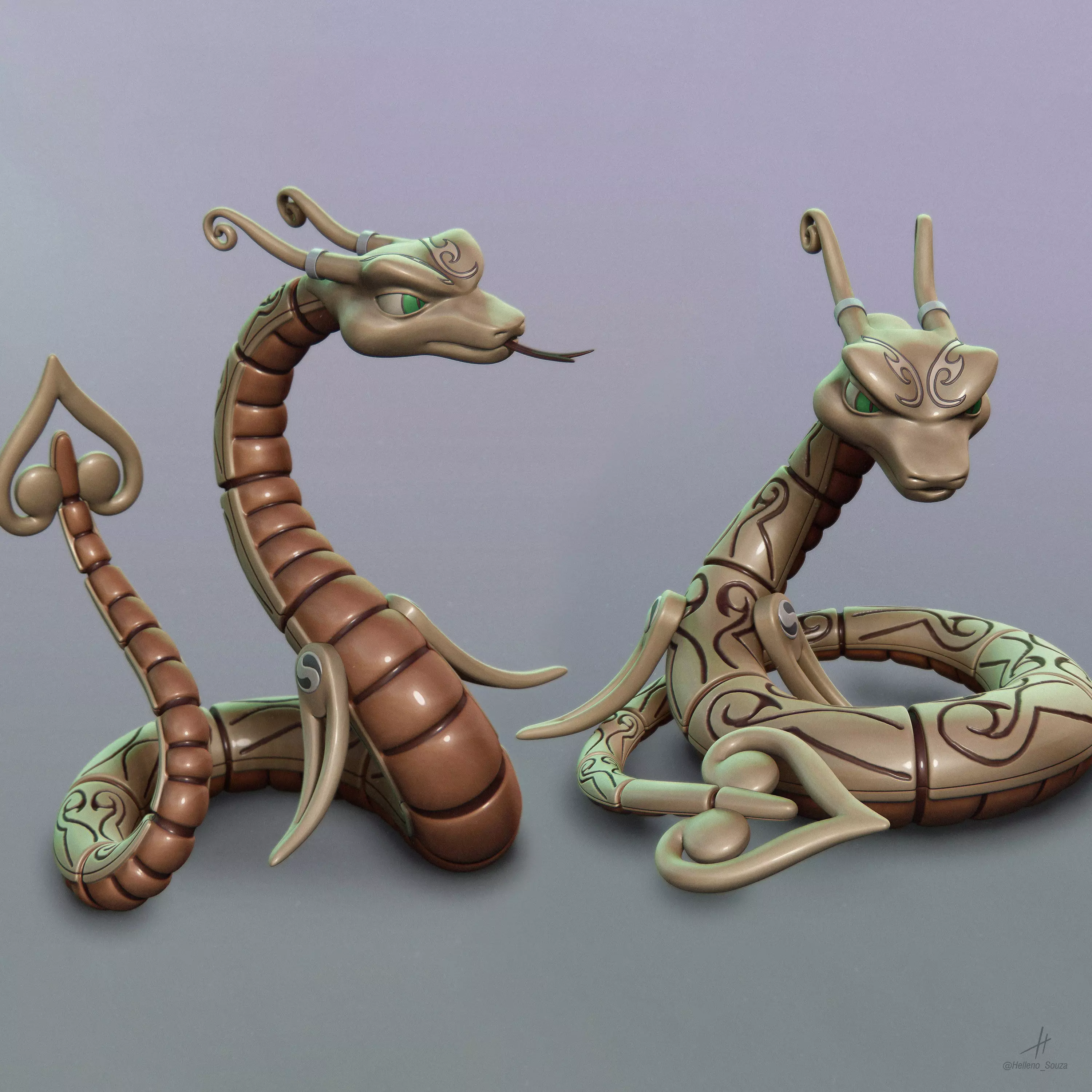 Ailsa Shoebox Zoo - Pose 1 and 2 3D print model