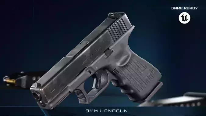 9mm Pistol - Handgun