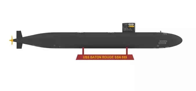 SUBMARINE USS BATON ROUGE SSN 689 - 1-350 High Quality