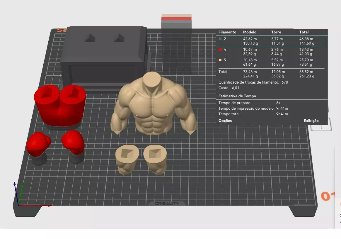 Muay Thai TROPHY 3D print model_3