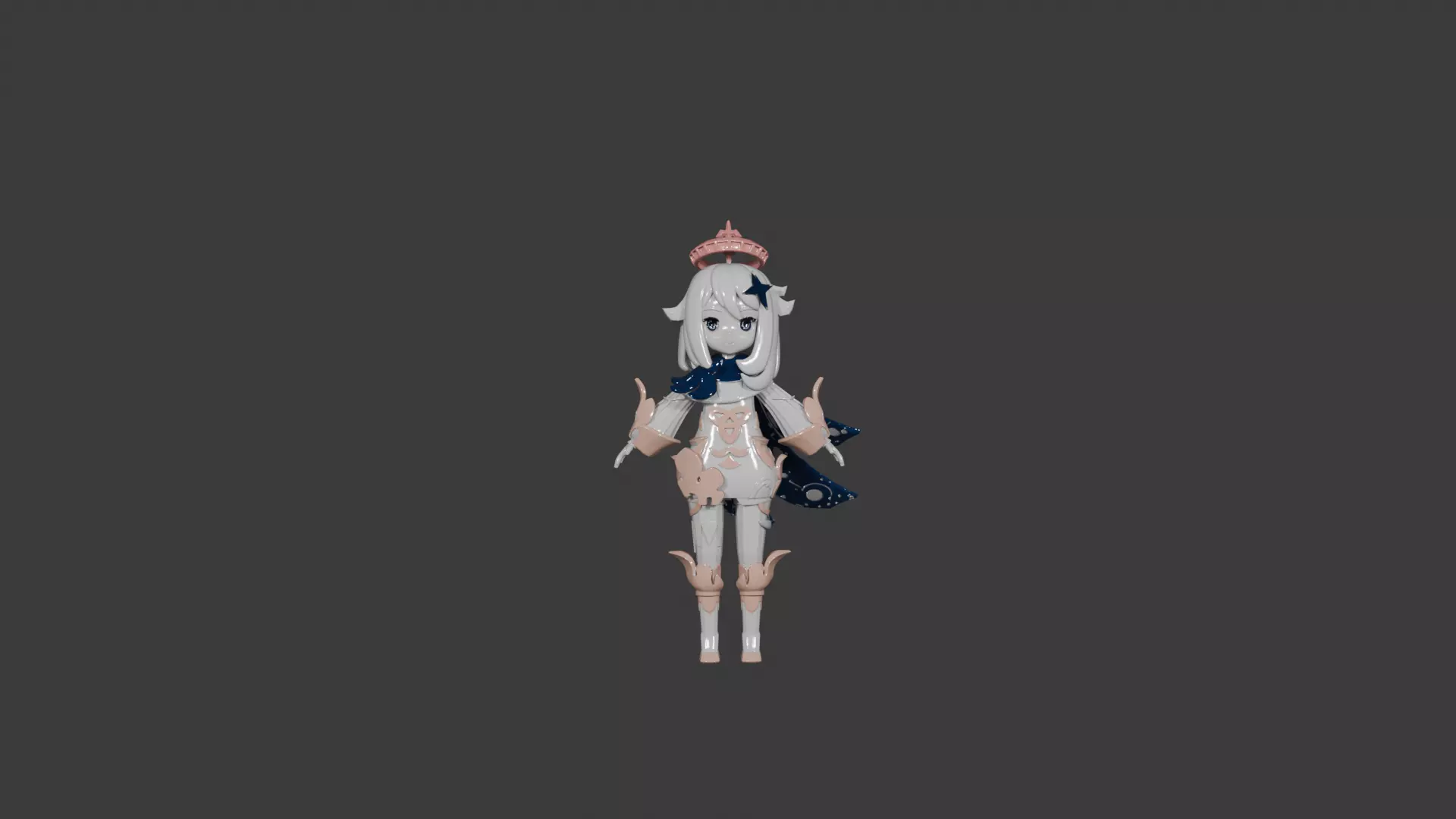 Paimon Genshin Impact 3D Character Model  3D model_0