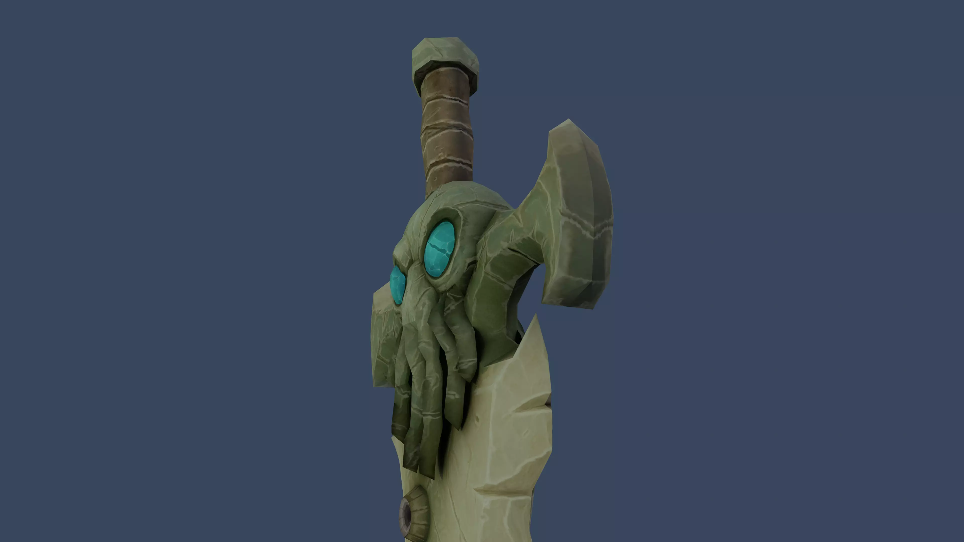 Stylized Dagger Low Poly Hand Painted Low-poly 3D model_3