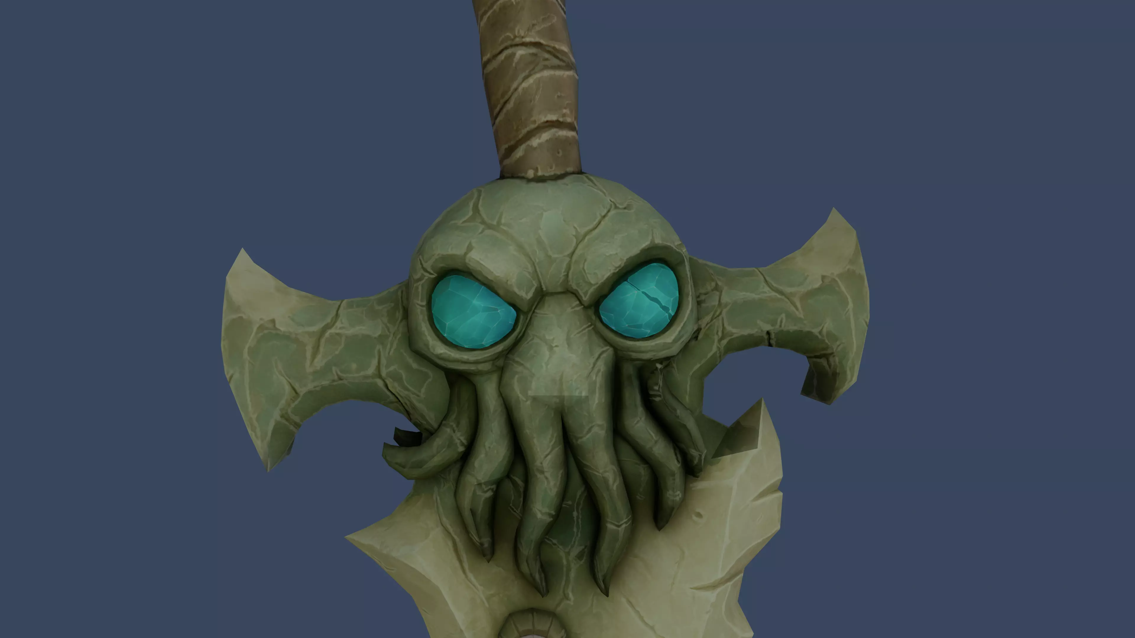 Stylized Dagger Low Poly Hand Painted Low-poly 3D model_2