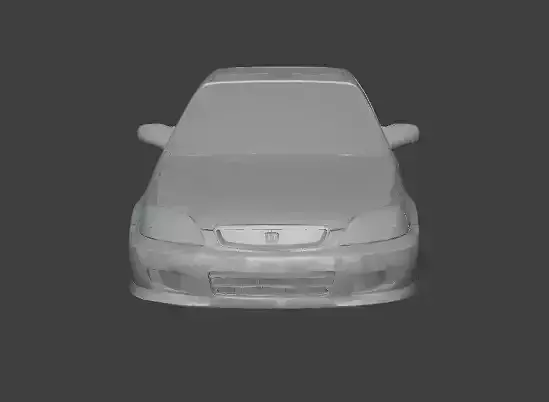 JDM Compact Coupe RC Body - 1-30 Scale Sport Shell 