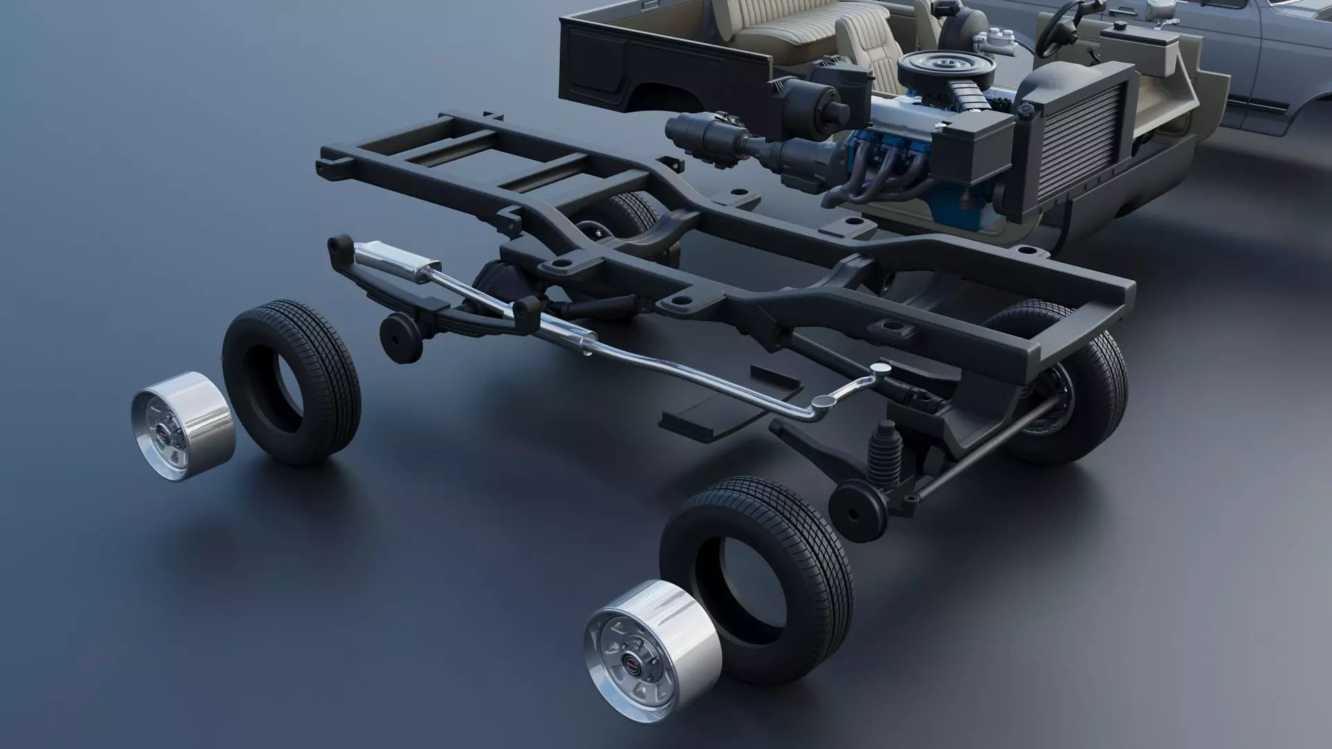 Bronco 1987 3D print model_40