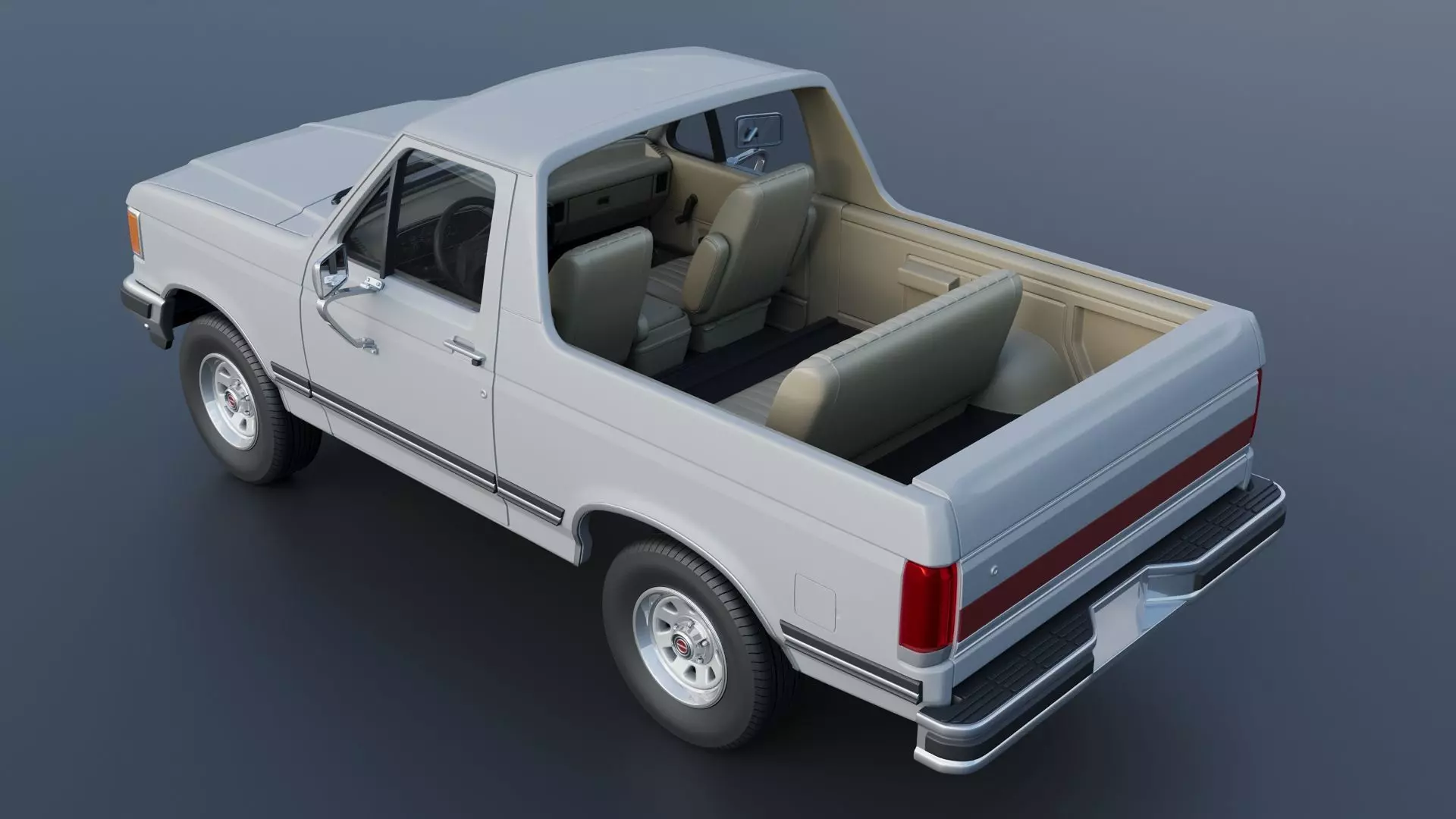 Bronco 1987 3D print model_15