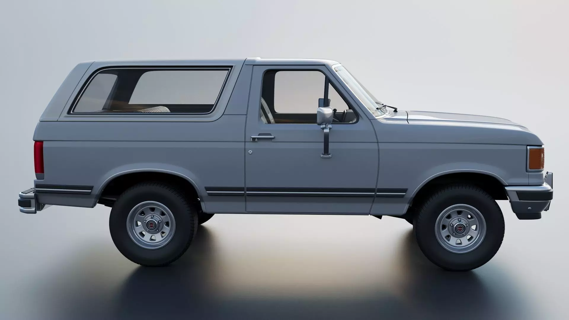 Bronco 1987 3D print model_8