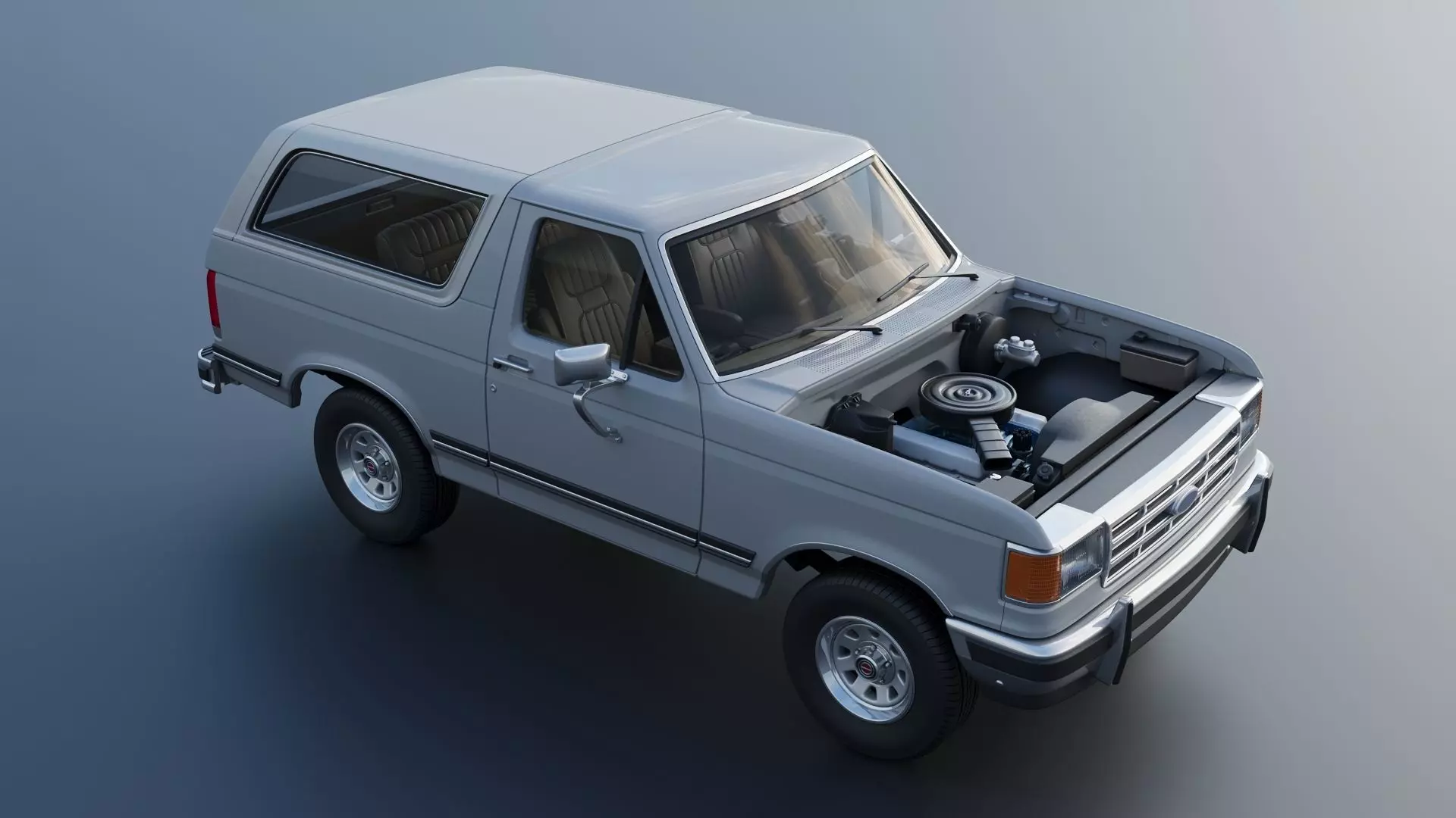 Bronco 1987 3D print model_24