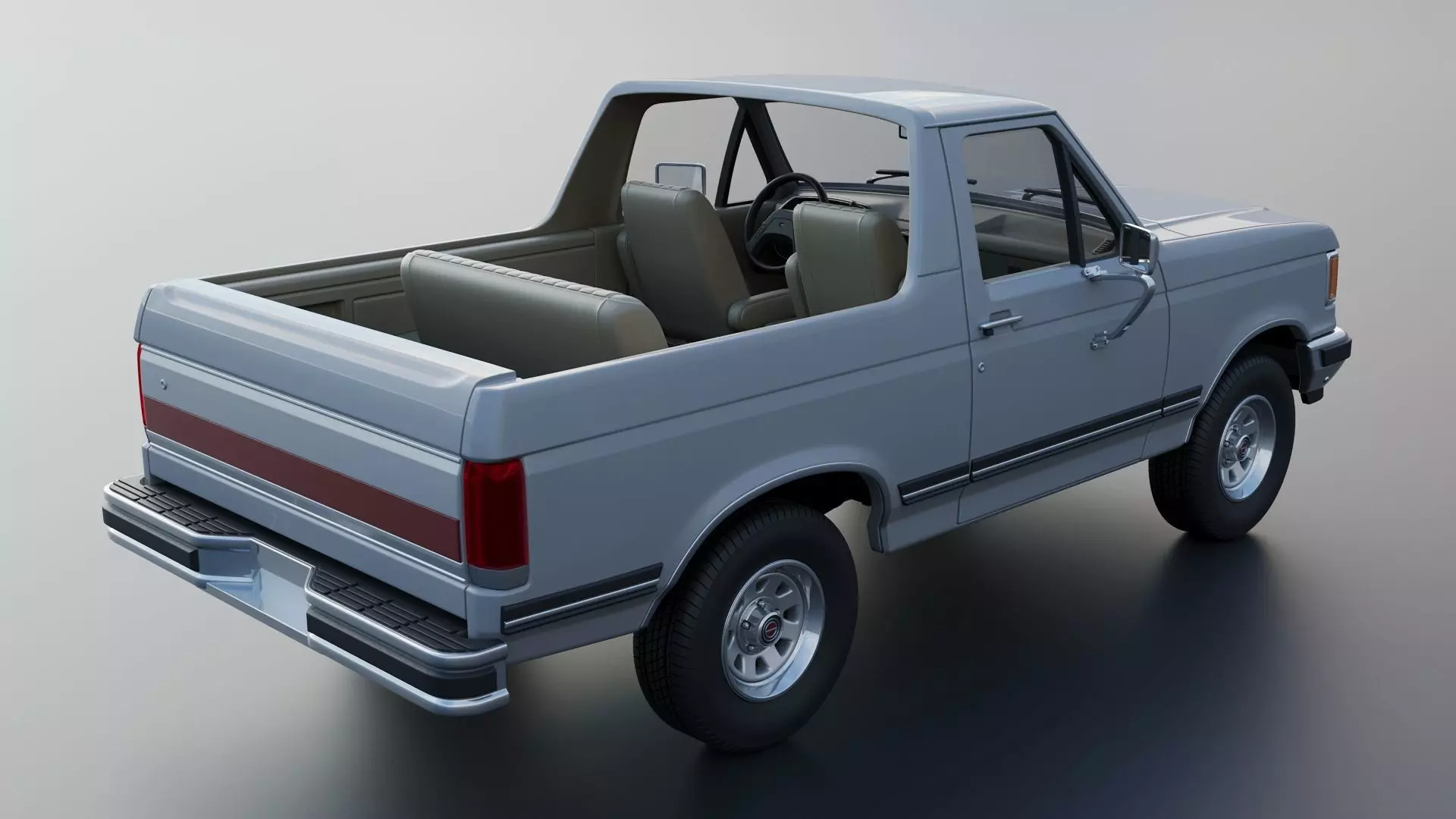 Bronco 1987 3D print model_16