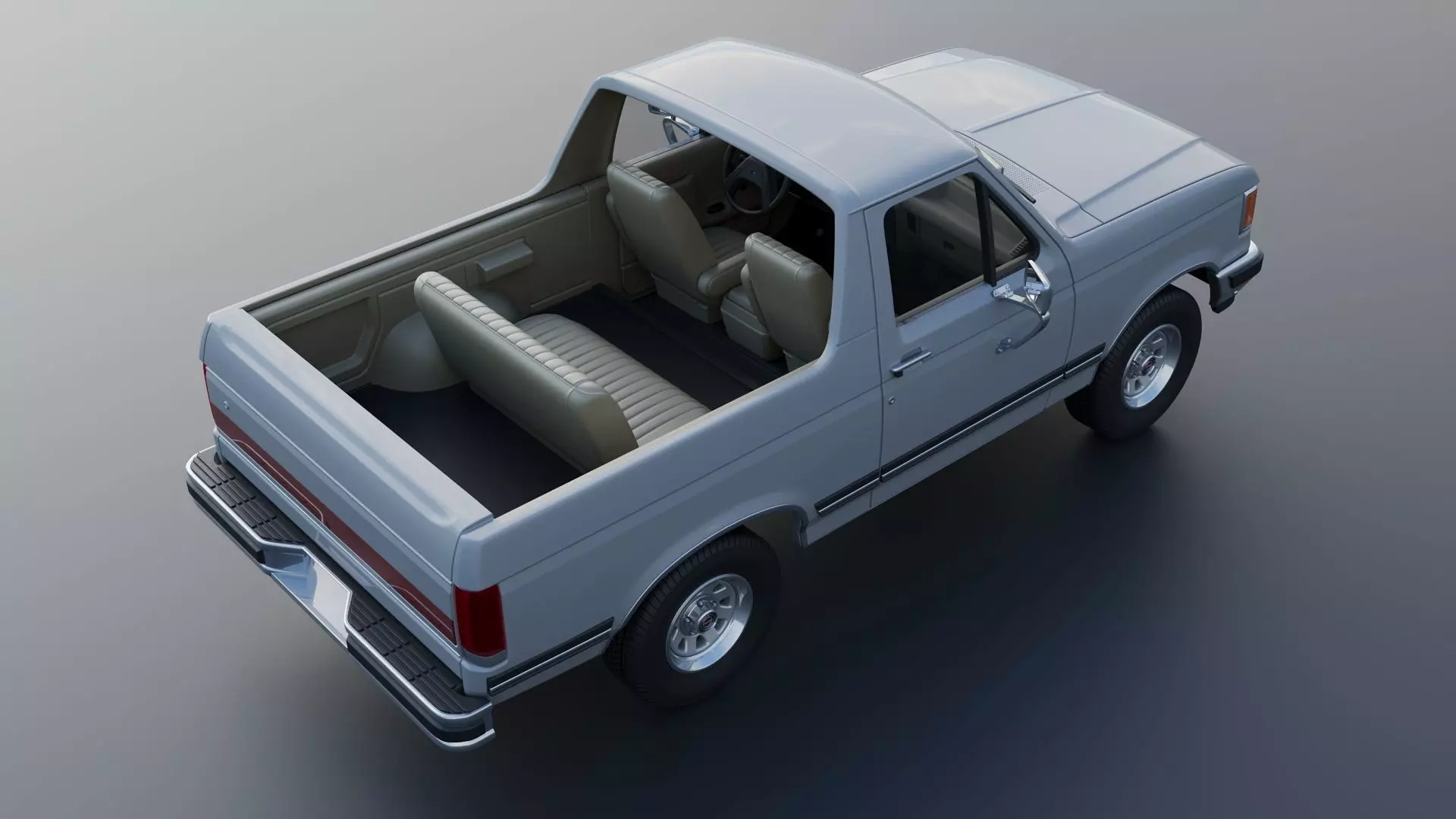Bronco 1987 3D print model_17