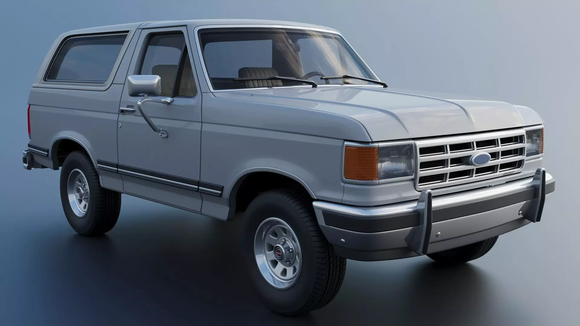 Bronco 1987 3D print model_9