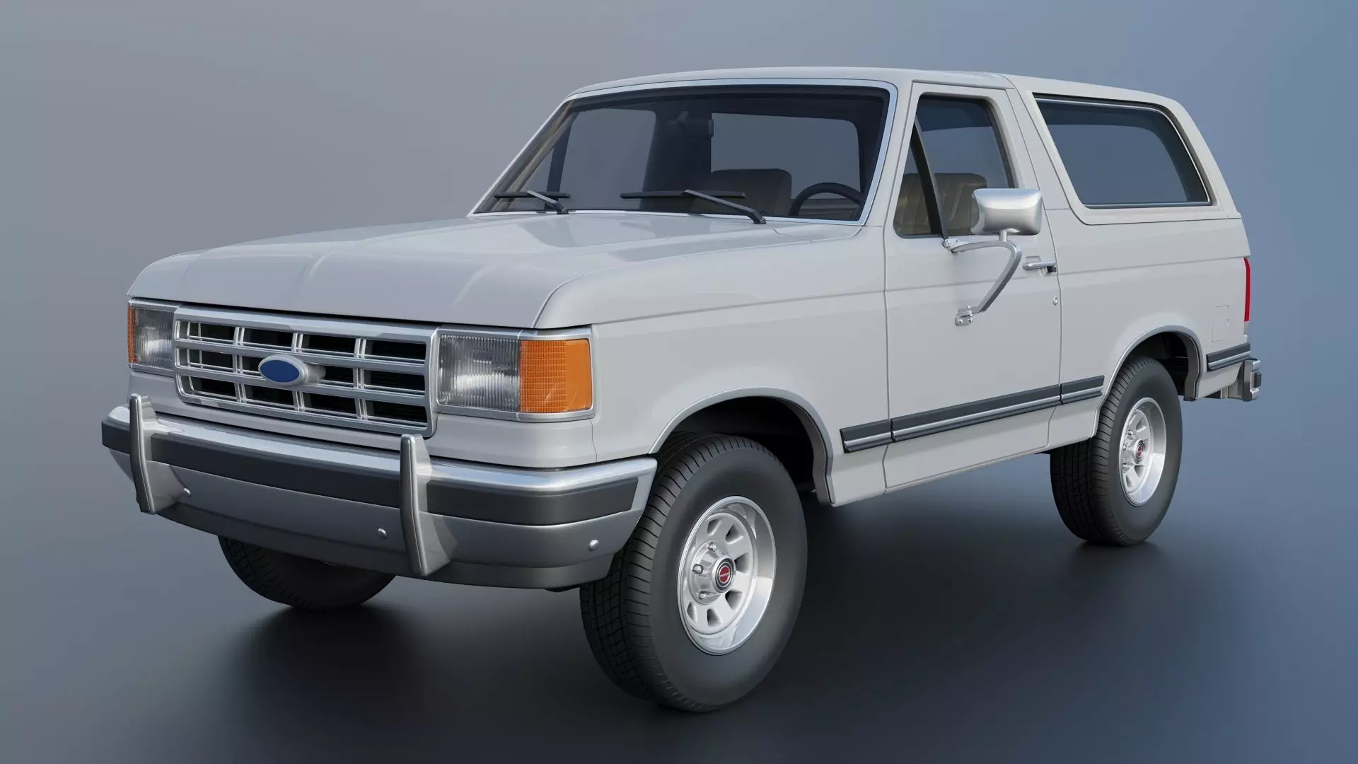 Bronco 1987 3D print model_2