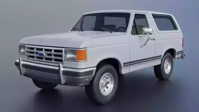 Bronco 1987 3D print model 3
