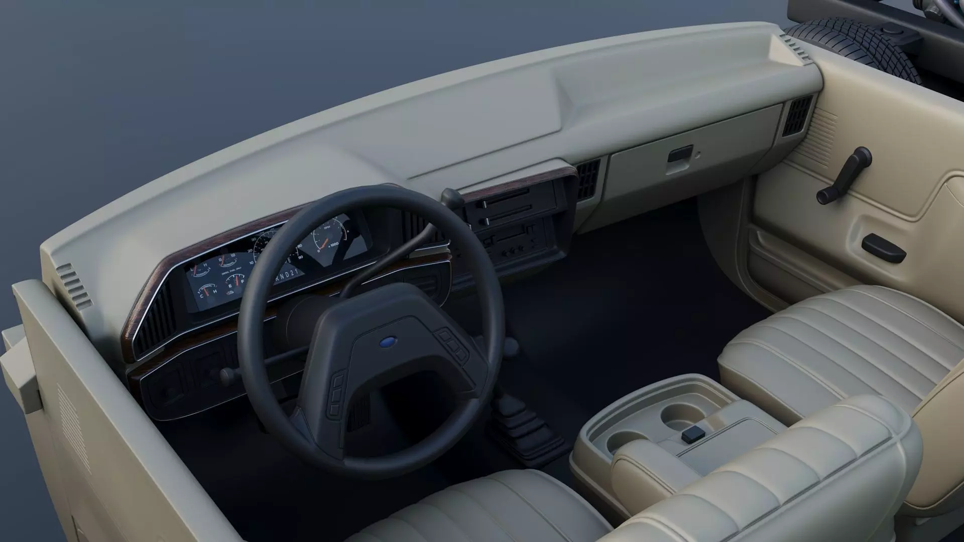 Bronco 1987 3D print model_35