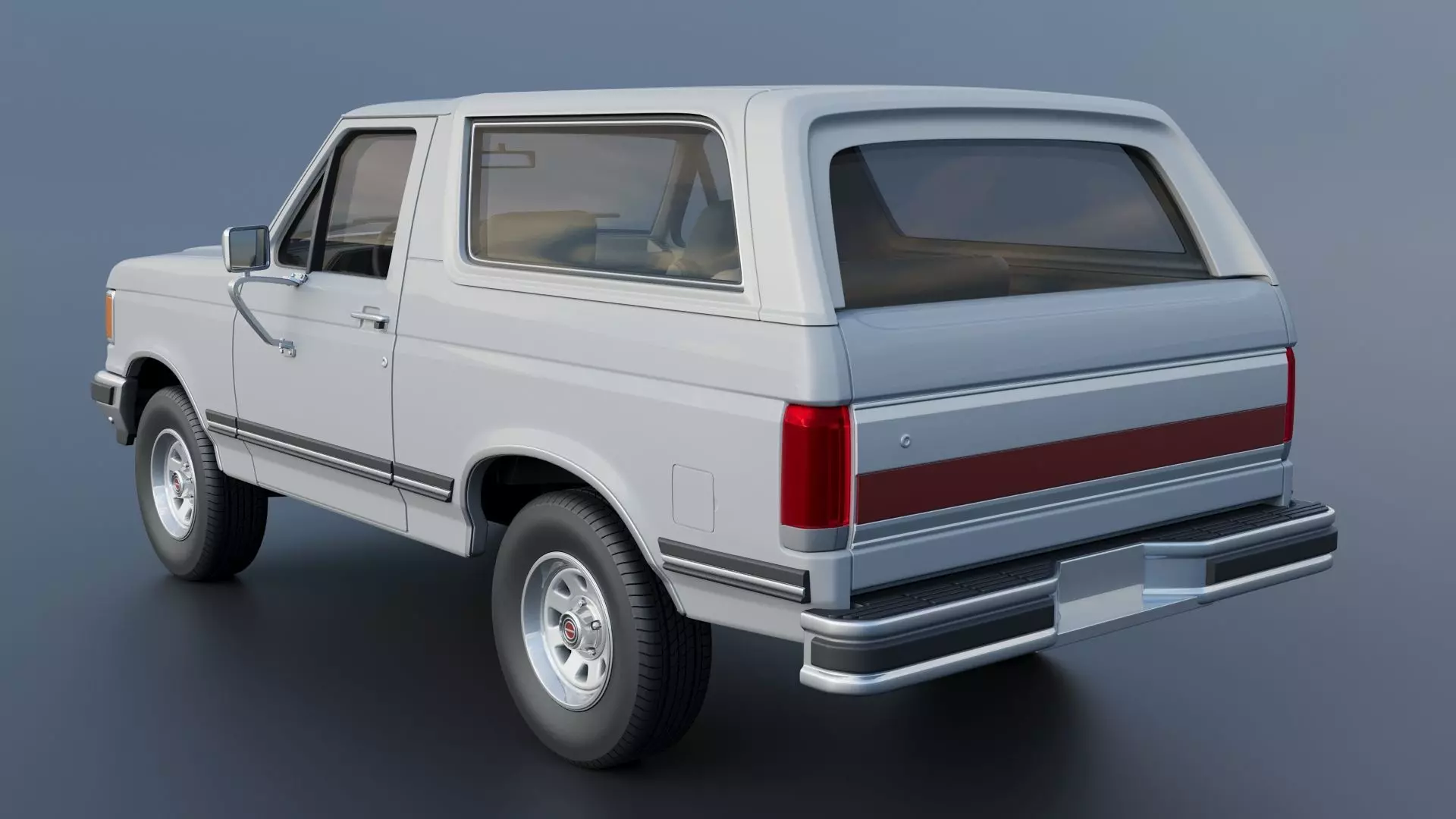 Bronco 1987 3D print model_4