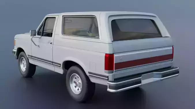 Bronco 1987 3D print model 5