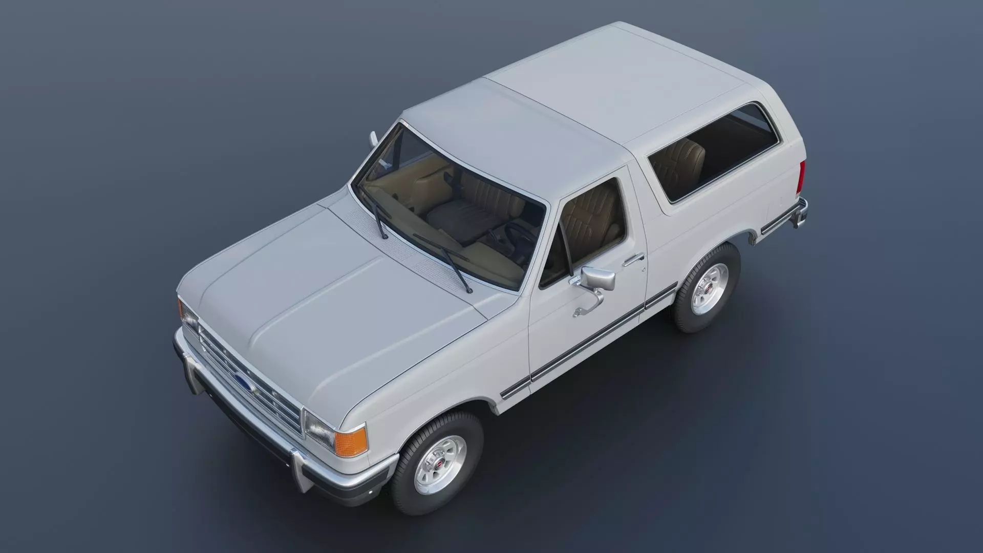 Bronco 1987 3D print model_12
